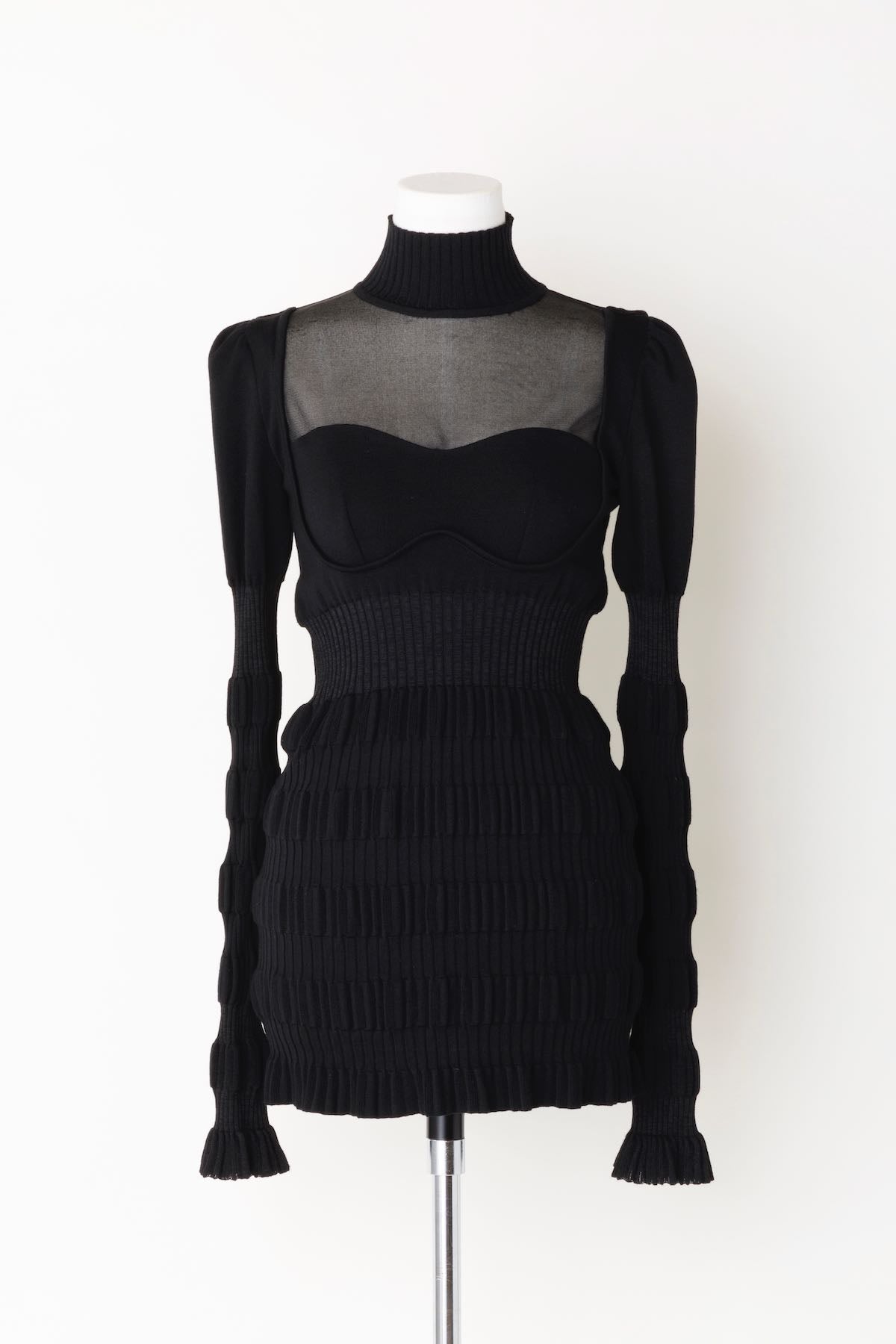 FETICO's Stripe Rib Knit Jumper Black (Knit) Mail Order | Palette