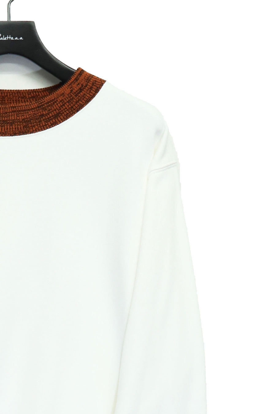 TOGA VIRILIS  Knit rib sweatshirt(WHITE)
