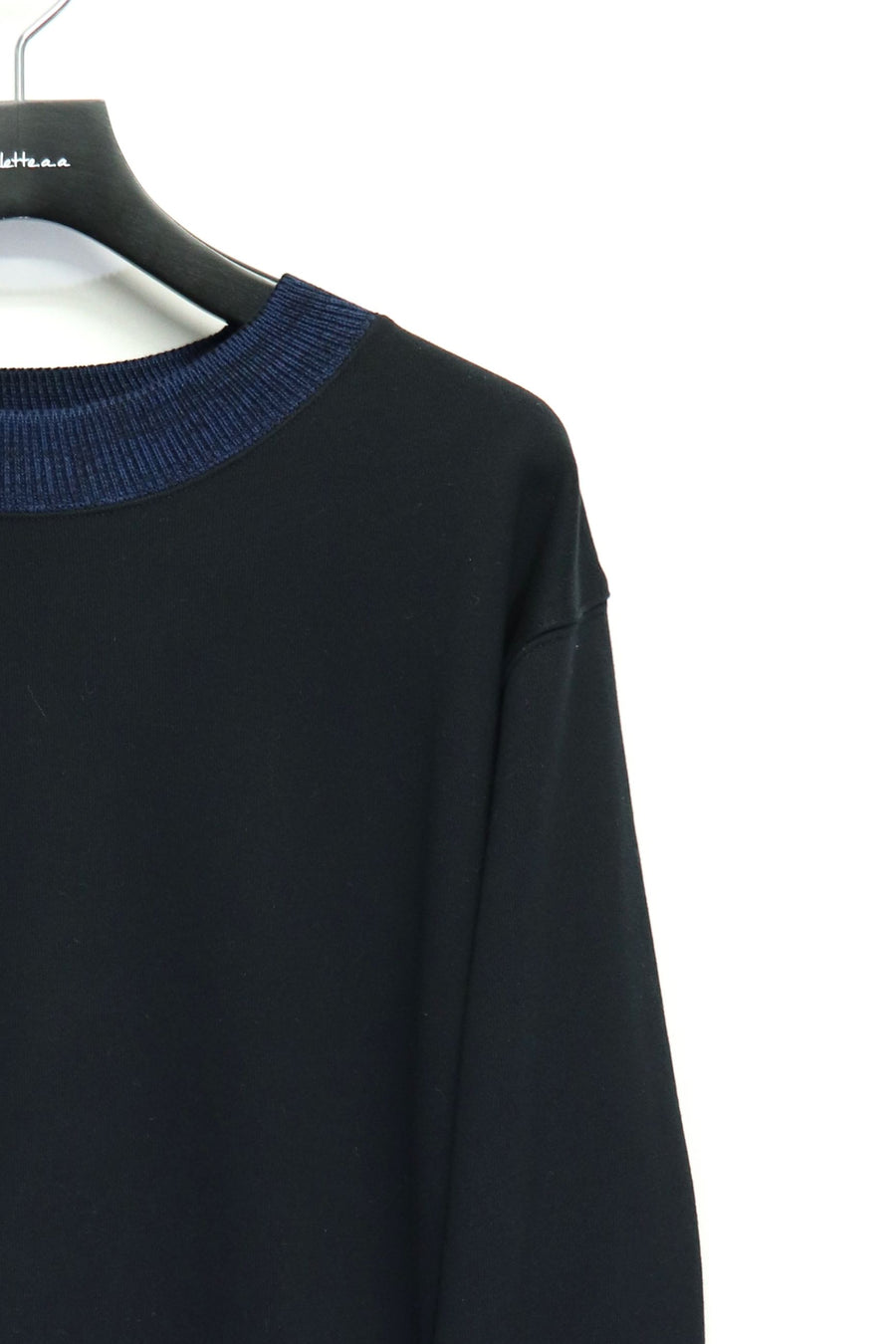 TOGA VIRILIS  Knit rib sweatshirt(BLACK)