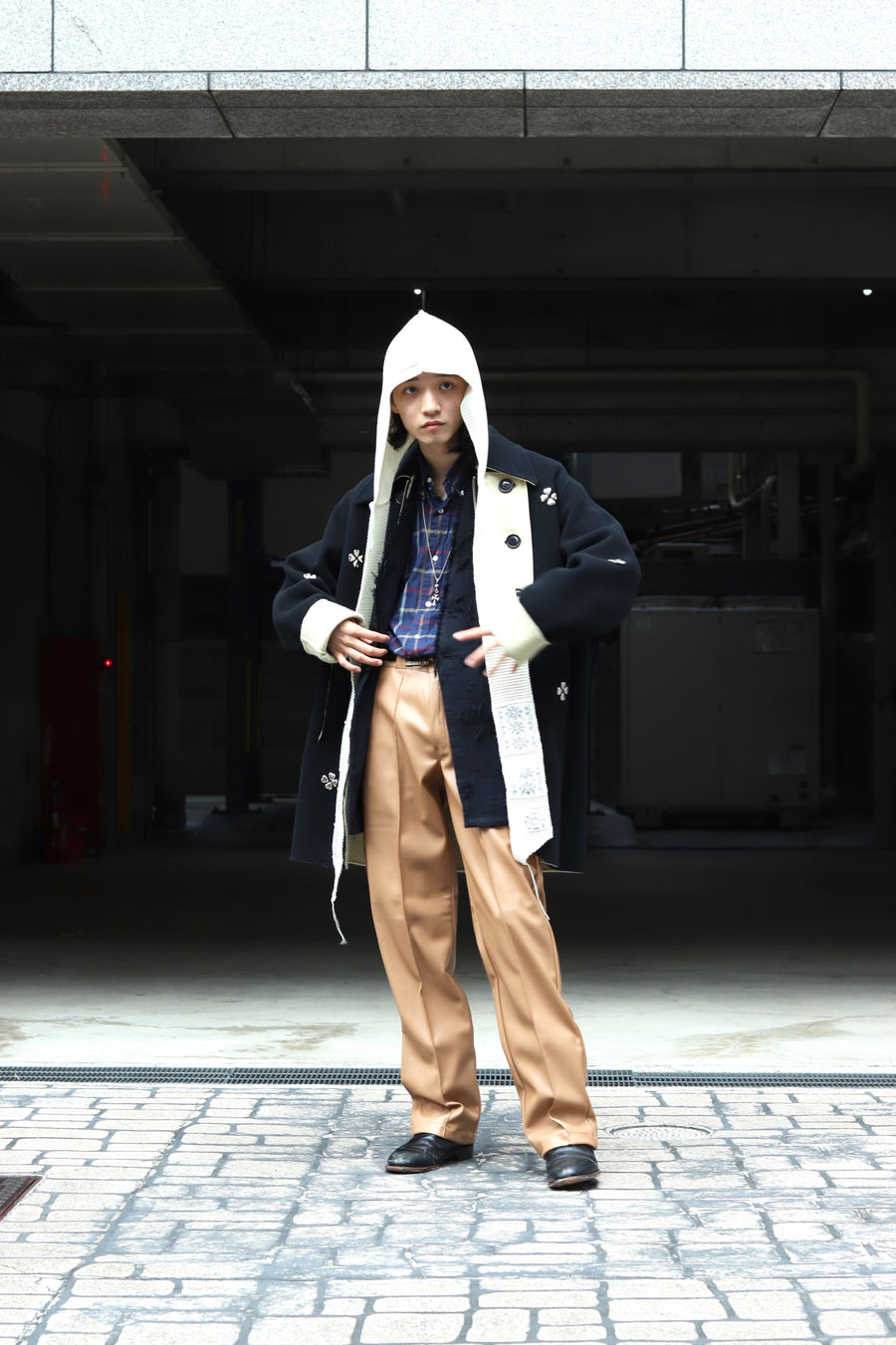 MASU KNIT HOOD(WHITE)