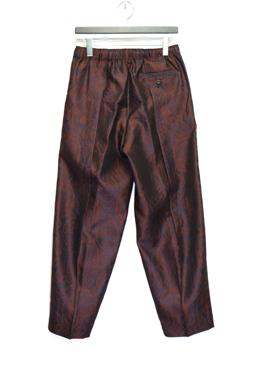 TOGA VIRILIS  Paisley jacquard easy pants(DARK RED)