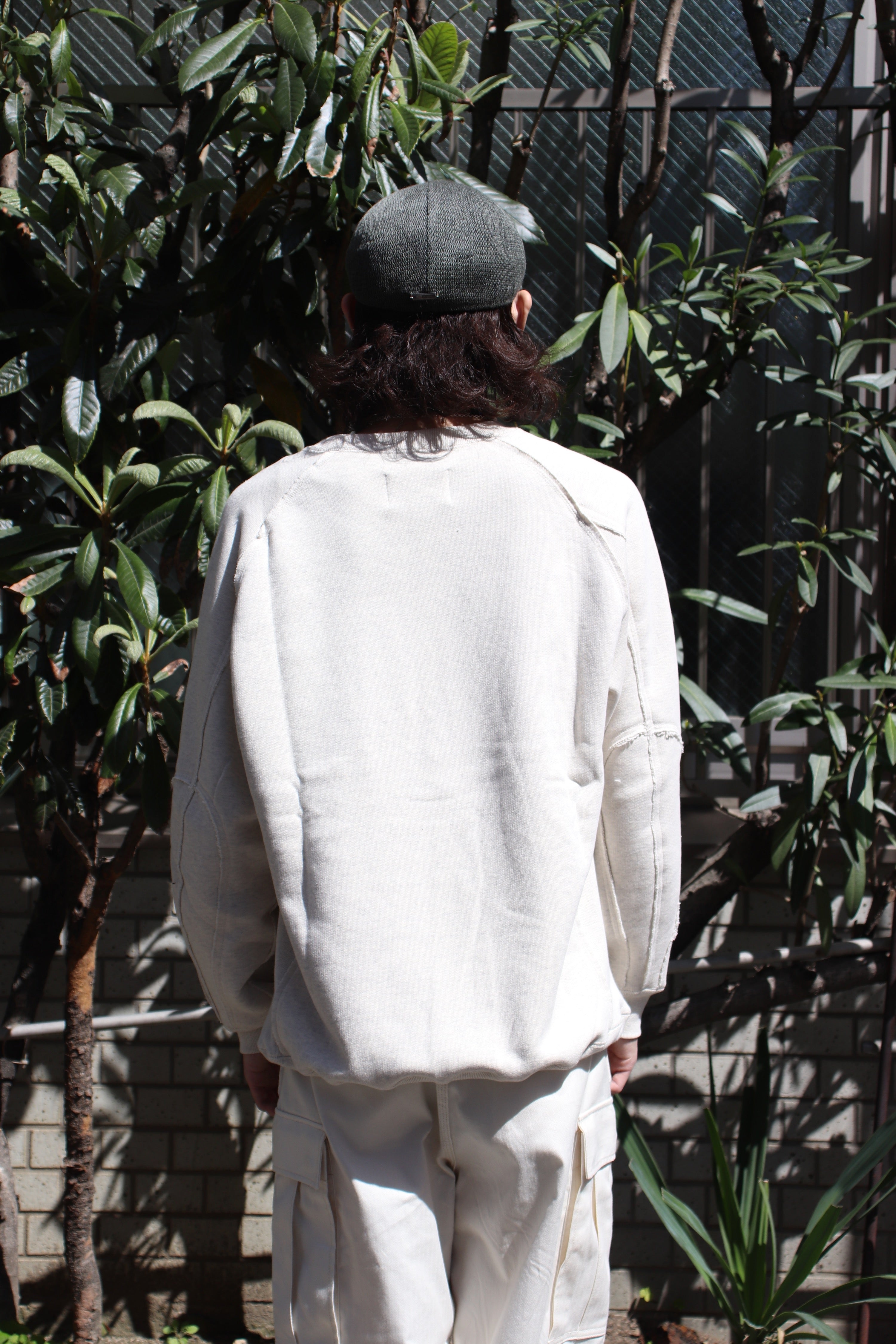SUGARHILL(シュガーヒル)のTRIPLE STITCHED SEWAT PULLOVER WHITEの 