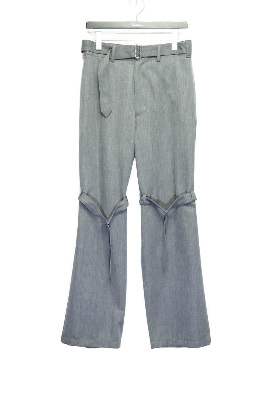 JOHN MASON SMITH  WOOL SATIN FRENCH ARMY OVERPANTS(GRAY)