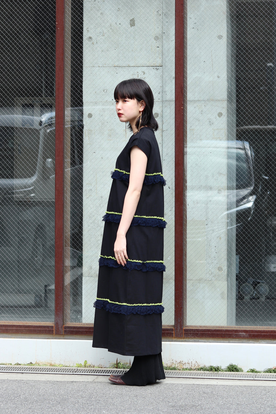 tiit tokyo  torchon lace dress(BLACK)