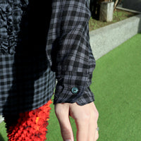 MASU(エムエーエスユー)のGRUNGE PLAID SHIRT BLACKの通販｜PALETTE 