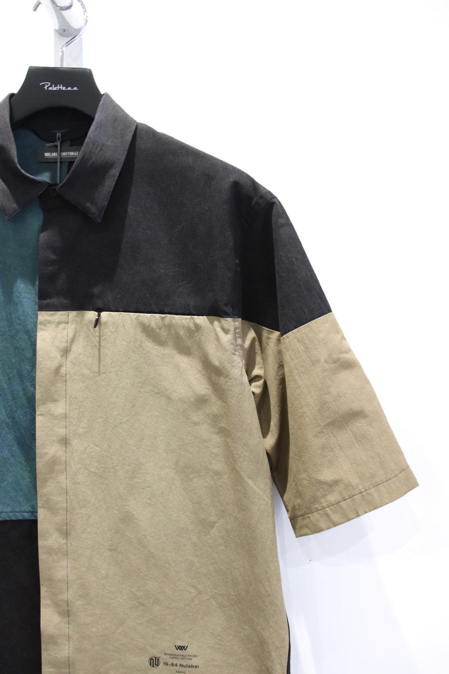 NULABEL  PATCH WORK SHIRT(MULTI A)