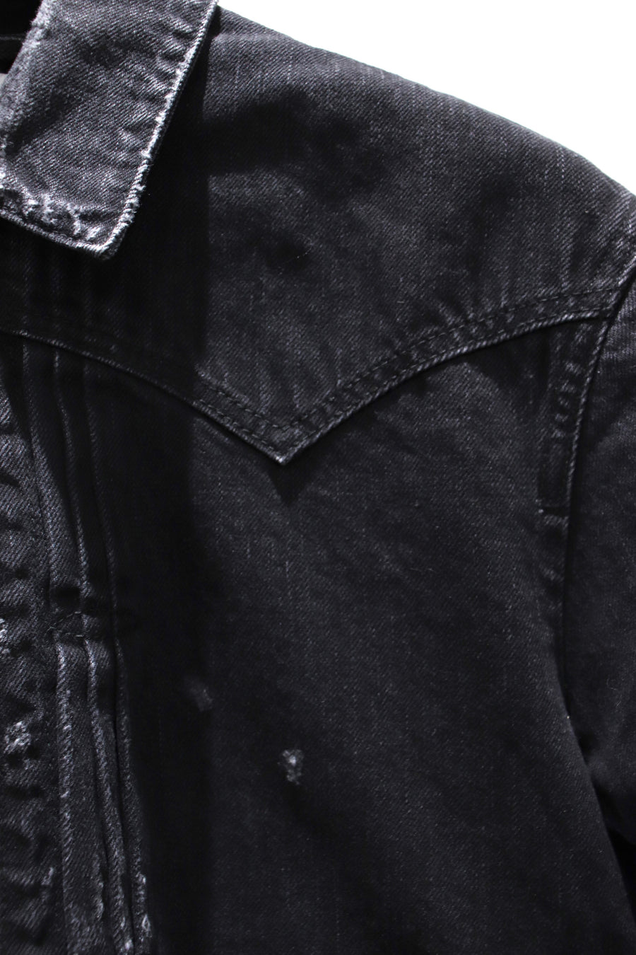 SUGARHILL  Zip-up Damaged Jacket(BLACK)