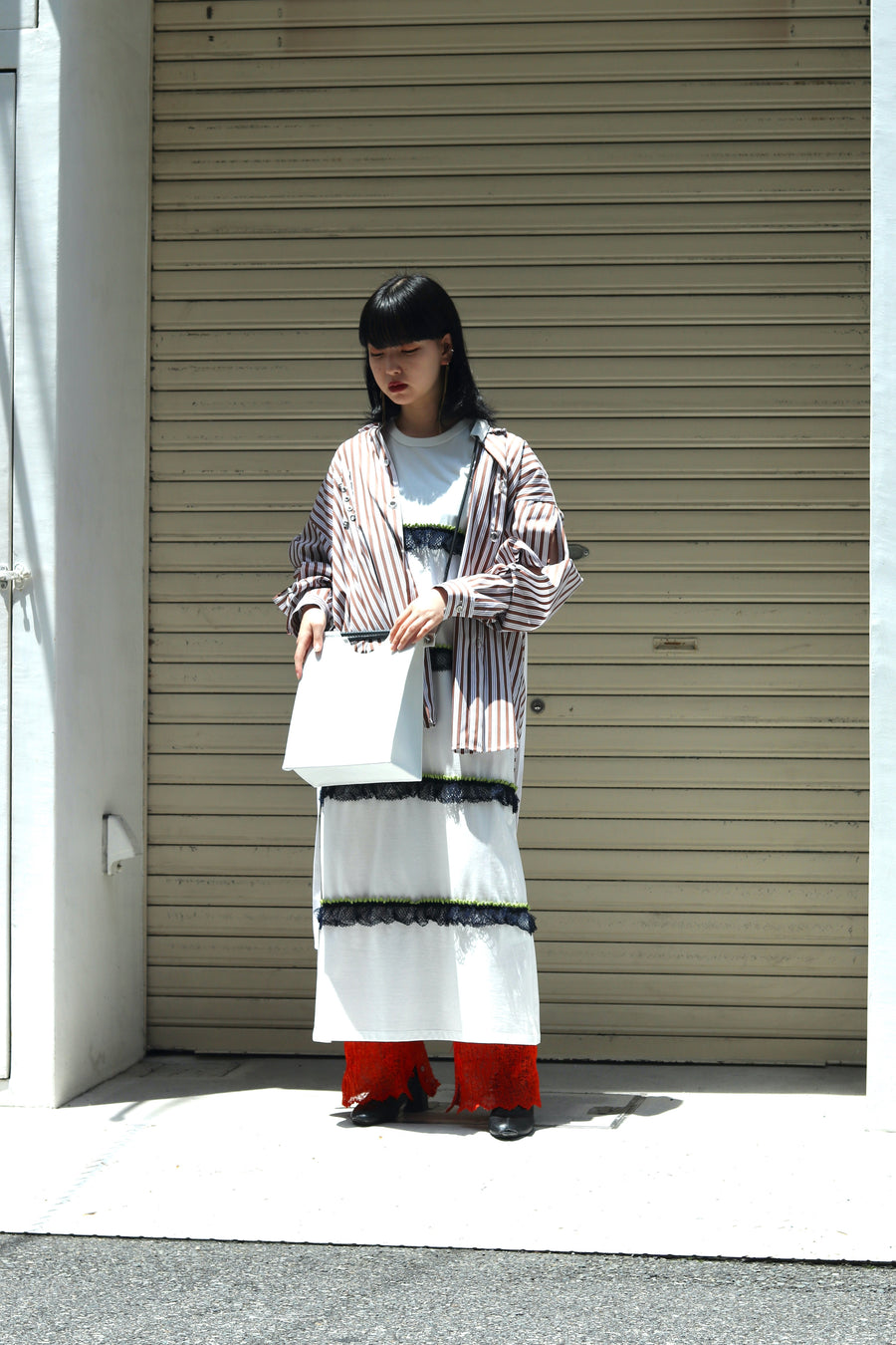 tiit tokyo  torchon lace dress(WHITE)