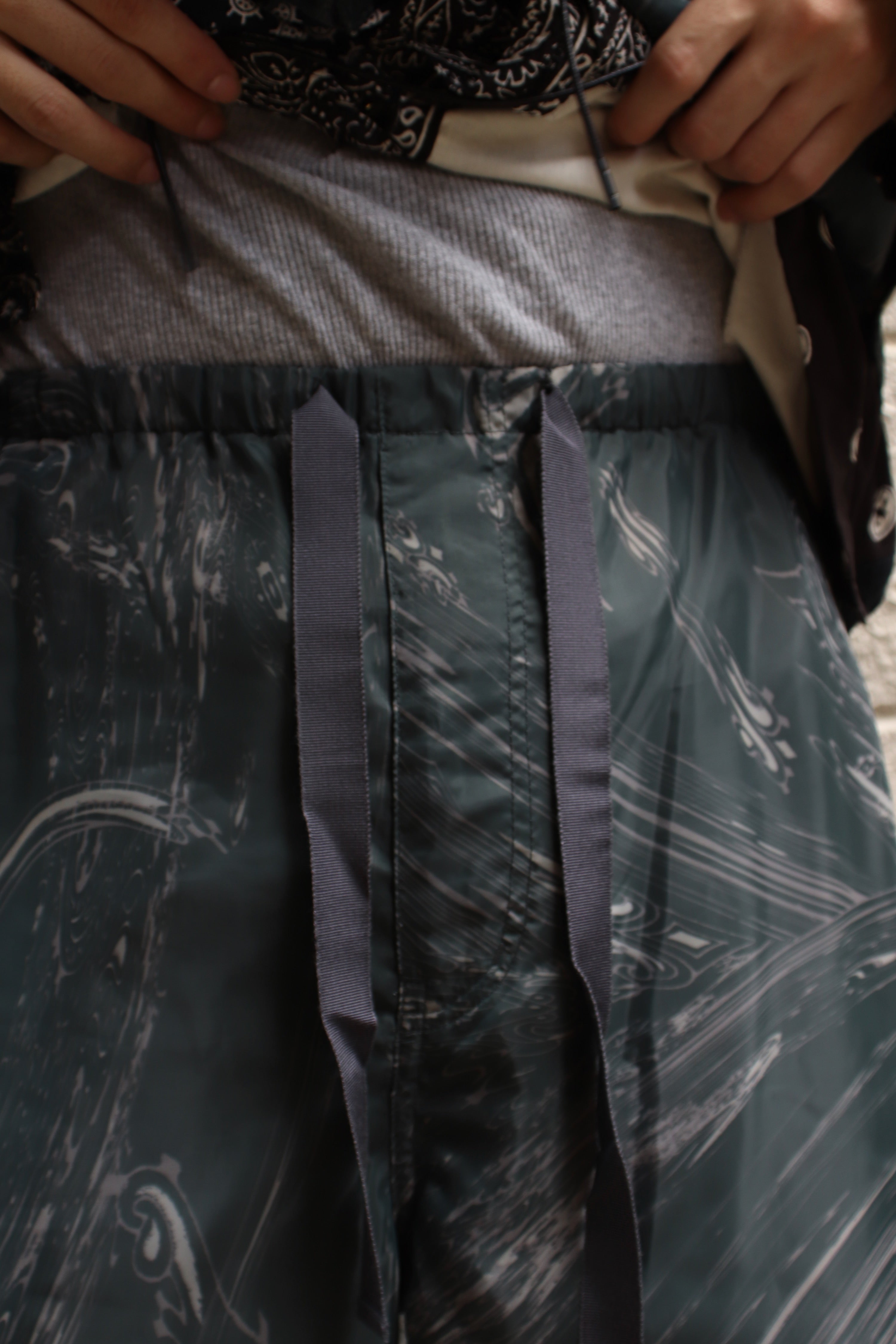 MASU's Marble Bandana Easy Pants Black mail order | Palette Art Alive  online shop – PALETTE art alive ONLINE STORE