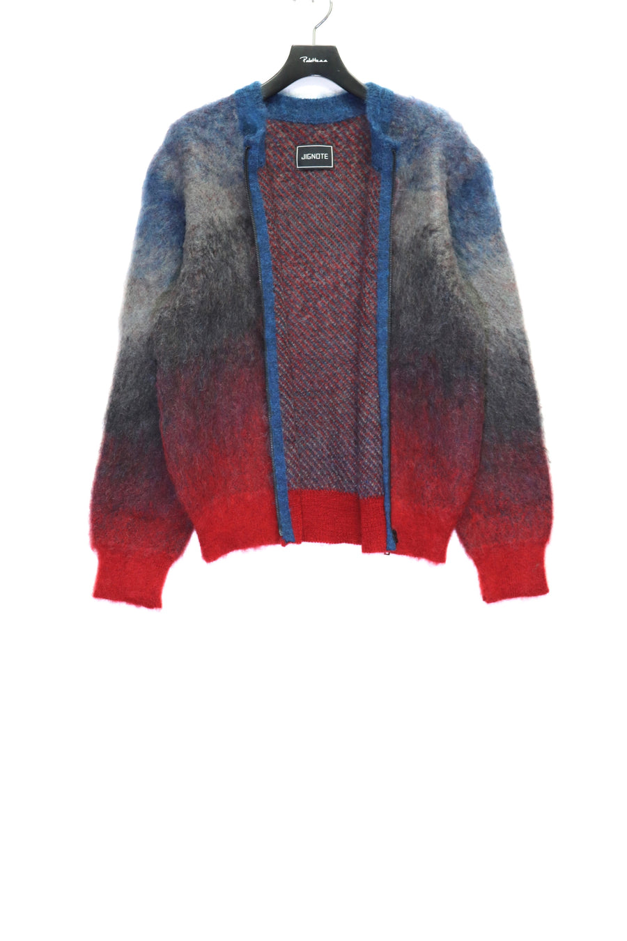 JIGNOTE  Gradation Mohair Knit Cardigan（RED）