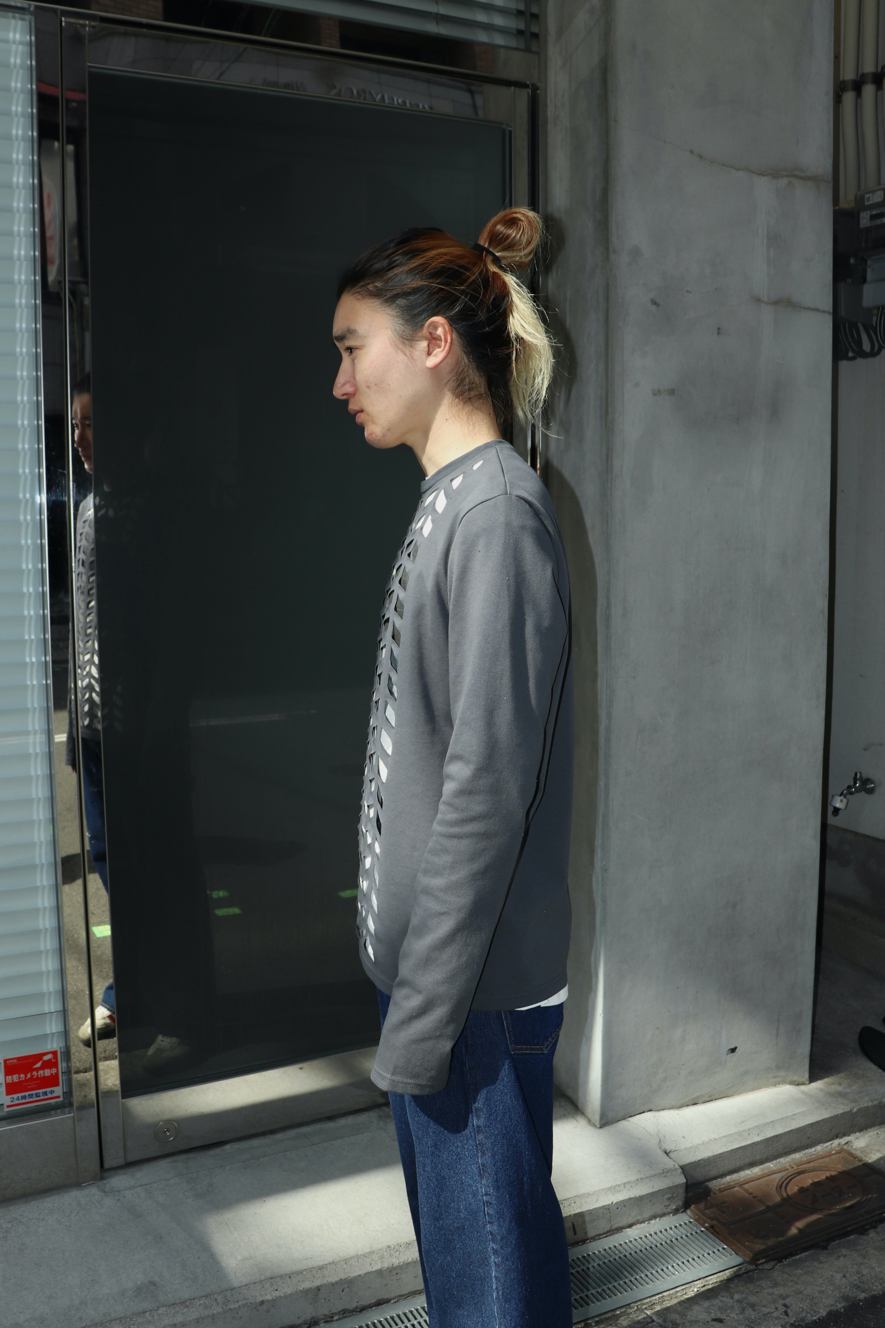 SOSHIOTSUKI(ソウシオオツキ)のTIRE MARK L/S T-SHIRT L.GRAYの通販