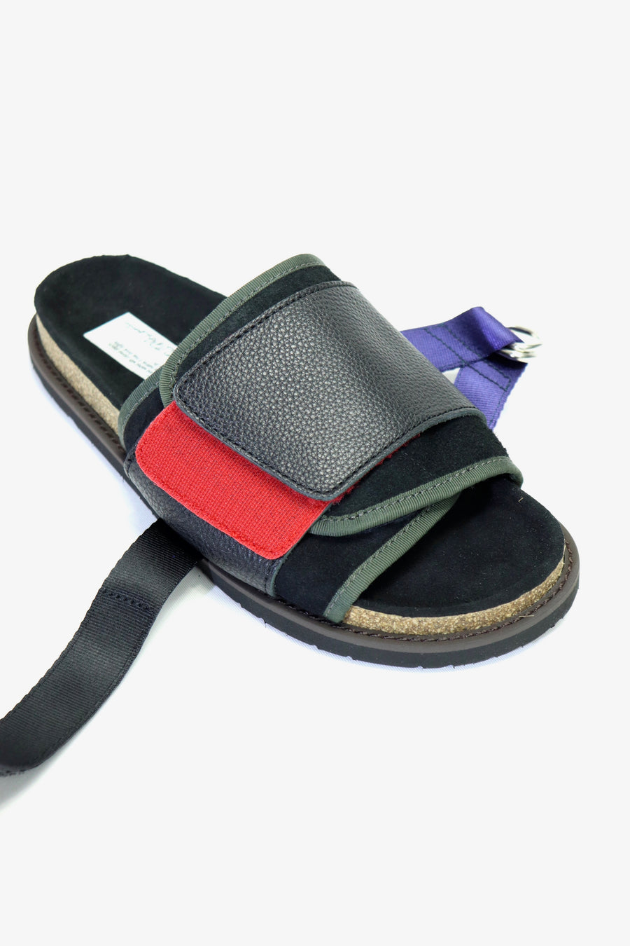 elephant TRIBAL fabrics 3layer sandal（Black）