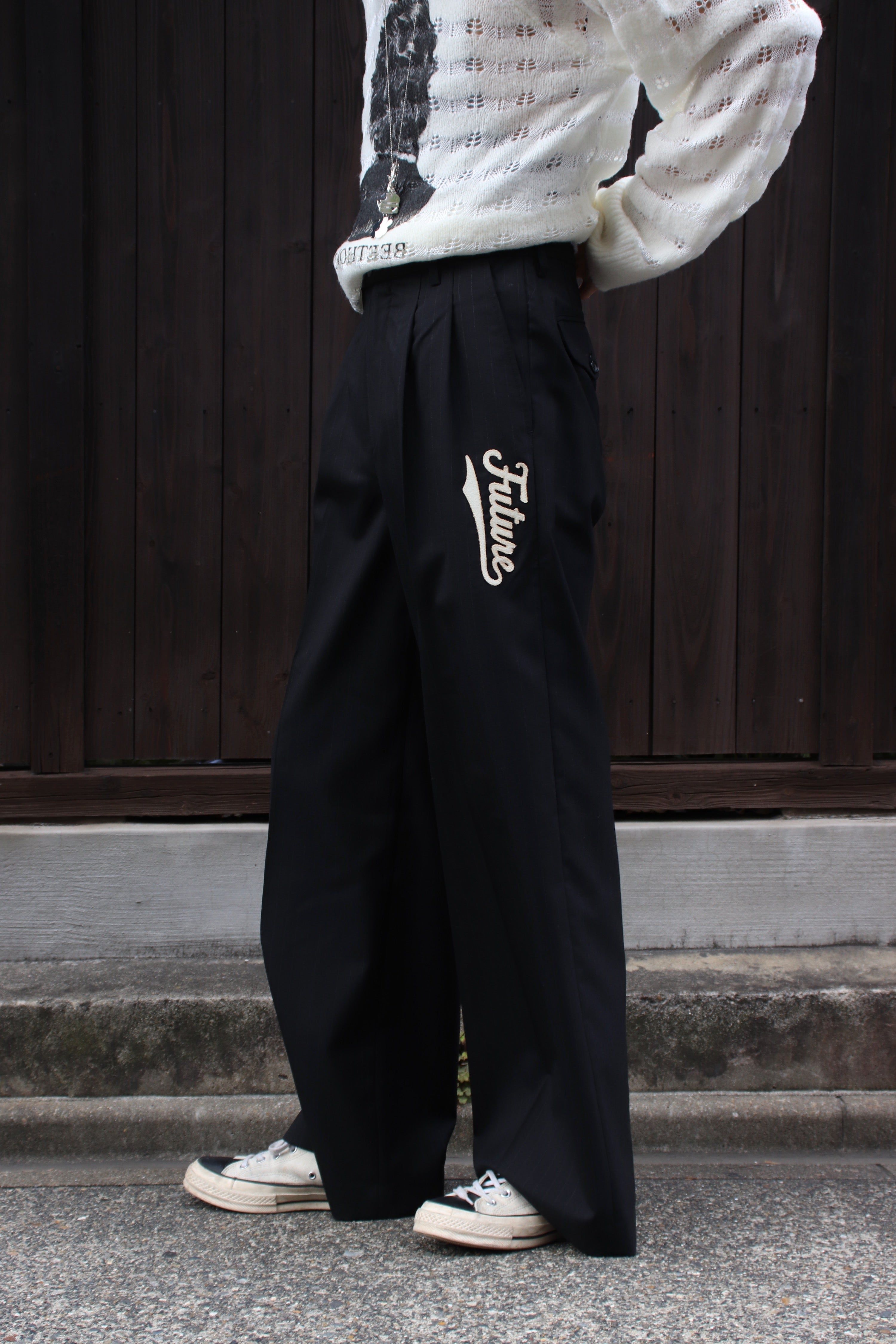 MASU(エムエーエスユー)のFUTURE WIDE TROUSERS BLACK(スラックス)の通販｜PALETTE art  aliveのオンラインショップ – PALETTE art alive ONLINE STORE