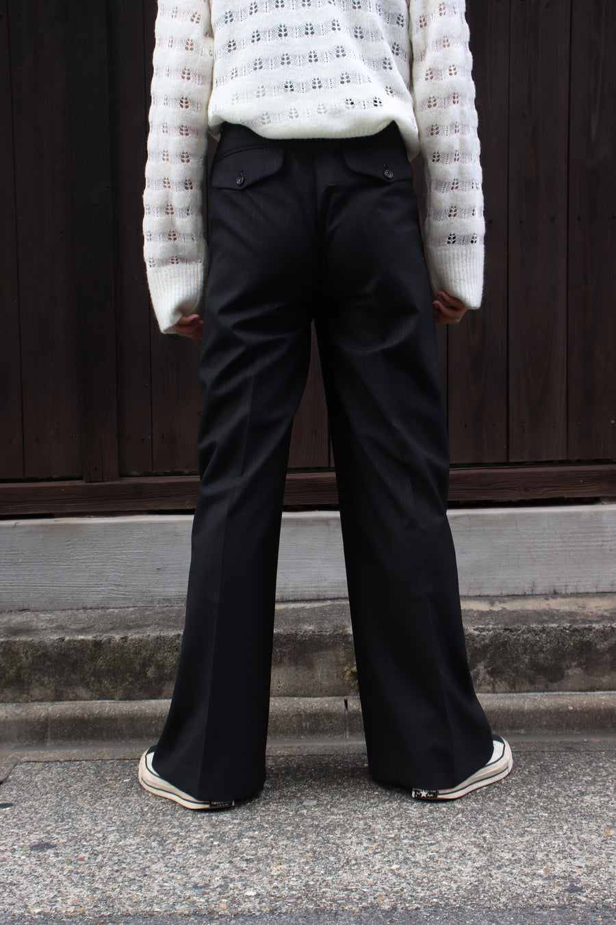 MASU's Future Wide Trousers Black (Slacks) Mail Order | Palette 