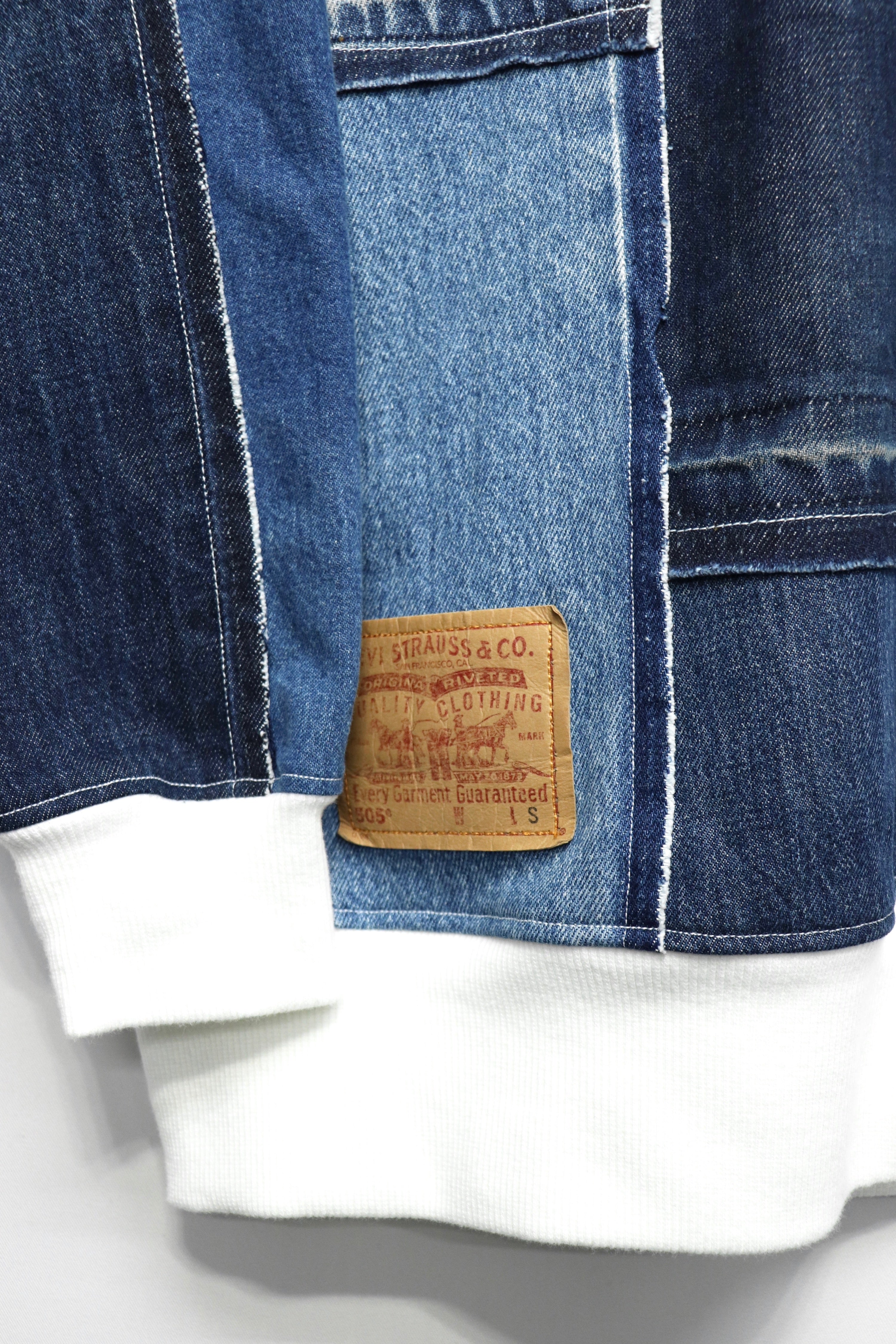 Takaya Hioki cutoff vintage denim sweat 2