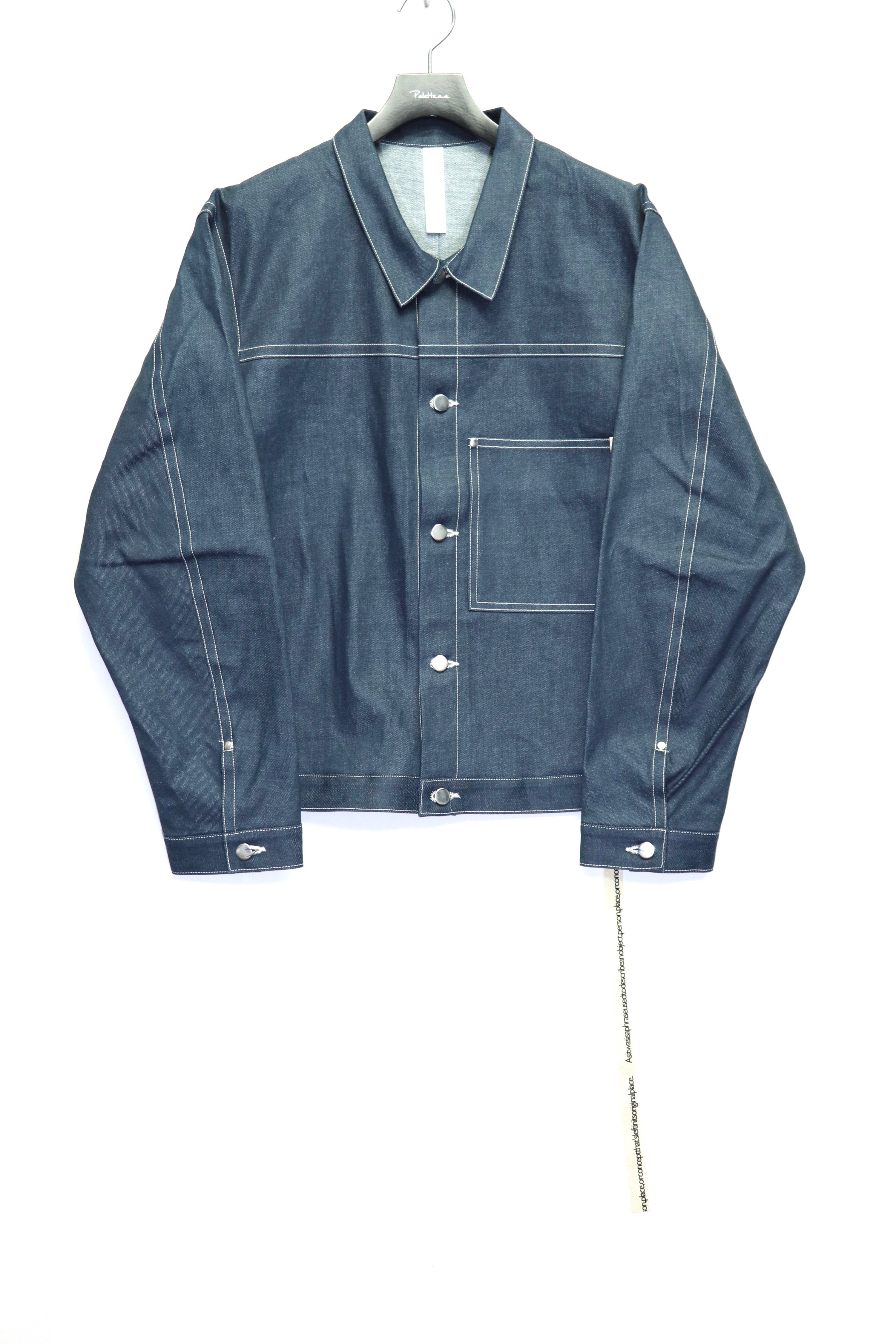 【美品】 SHINYA KOZUKA カバーオールデニムジャケットS SHINYAKOZUKA(シンヤコヅカ)のAs 1st Was RIGID(デニムジャケット)の