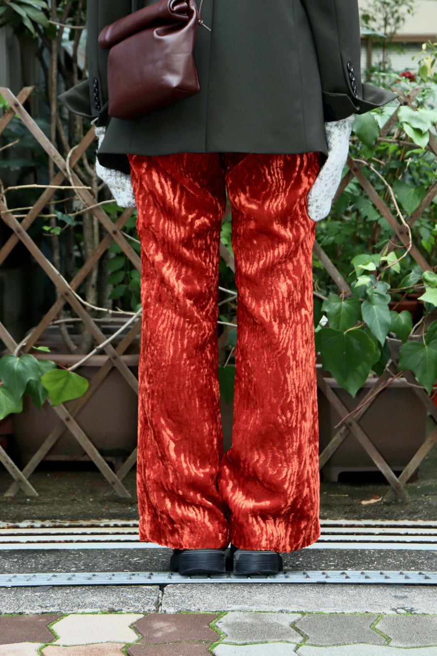【20%OFF】BELPER  VELVET PANTS（RED）