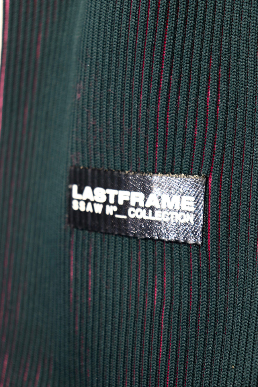LASTFRAME  TWO TONE MARKET BAG SMALL（DARK GREEN x NEON PINK）