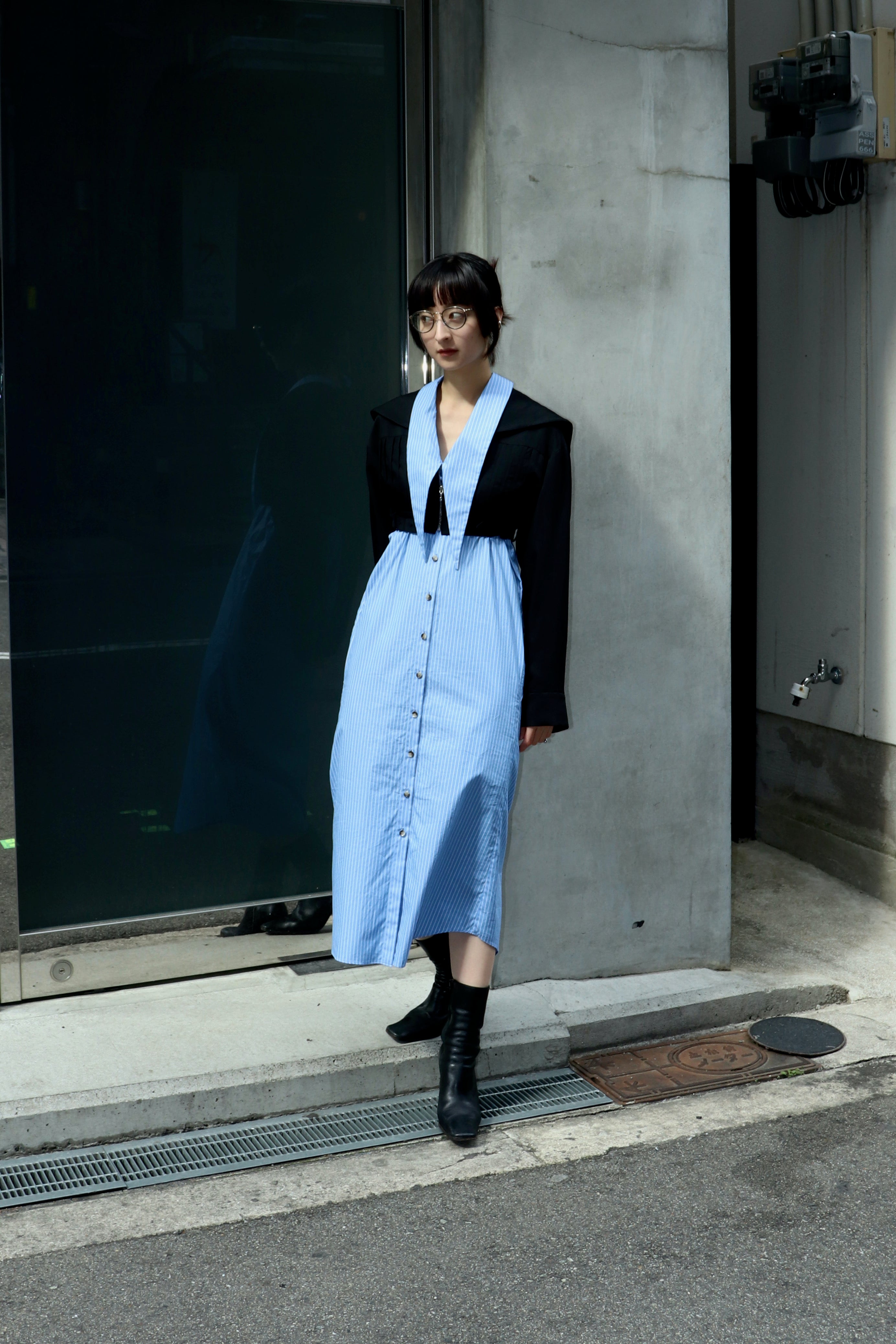 FETICO(フェティコ)のSAILOR COLLAR JACKET BLACKの通販｜PALETTE art