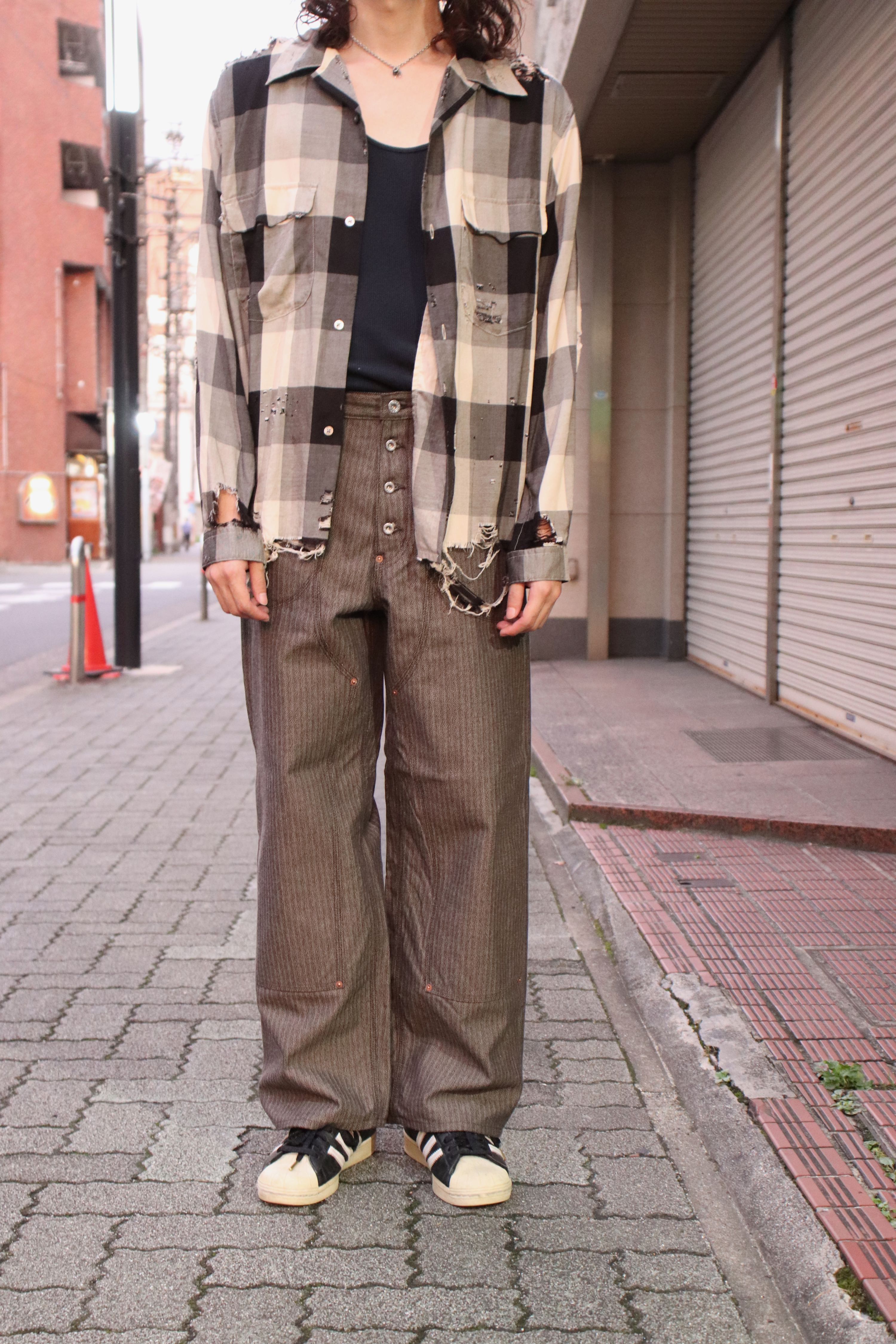 SUGARHILL(シュガーヒル)のHERRINGOBONE DOUBLE KNEE DENIM PANTSの通販｜PALETTE art  aliveのオンラインショップ – PALETTE art alive ONLINE STORE