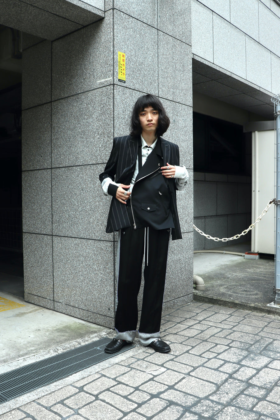 SYU.HOMME/FEMM  Hang-out Pajama Pants（Gr&Red）