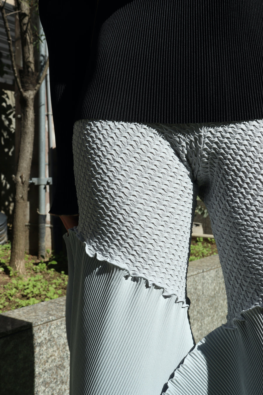 kotohayokozawa  Shrunk flare pants(GRAY)