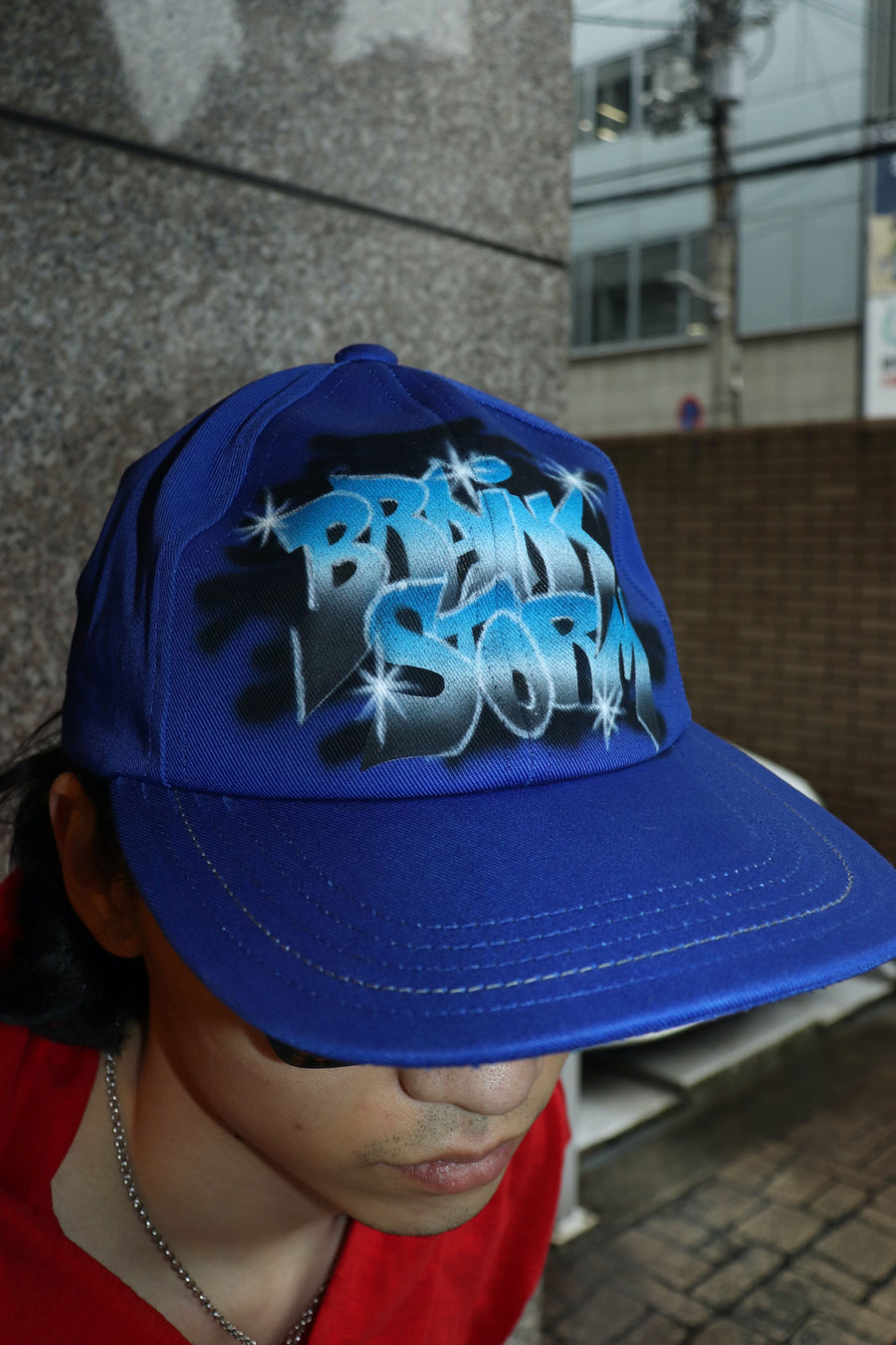 MASU(エムエーエスユー)のBRAINSTORM GRAFFITI CAP BLUE(キャップ)の 