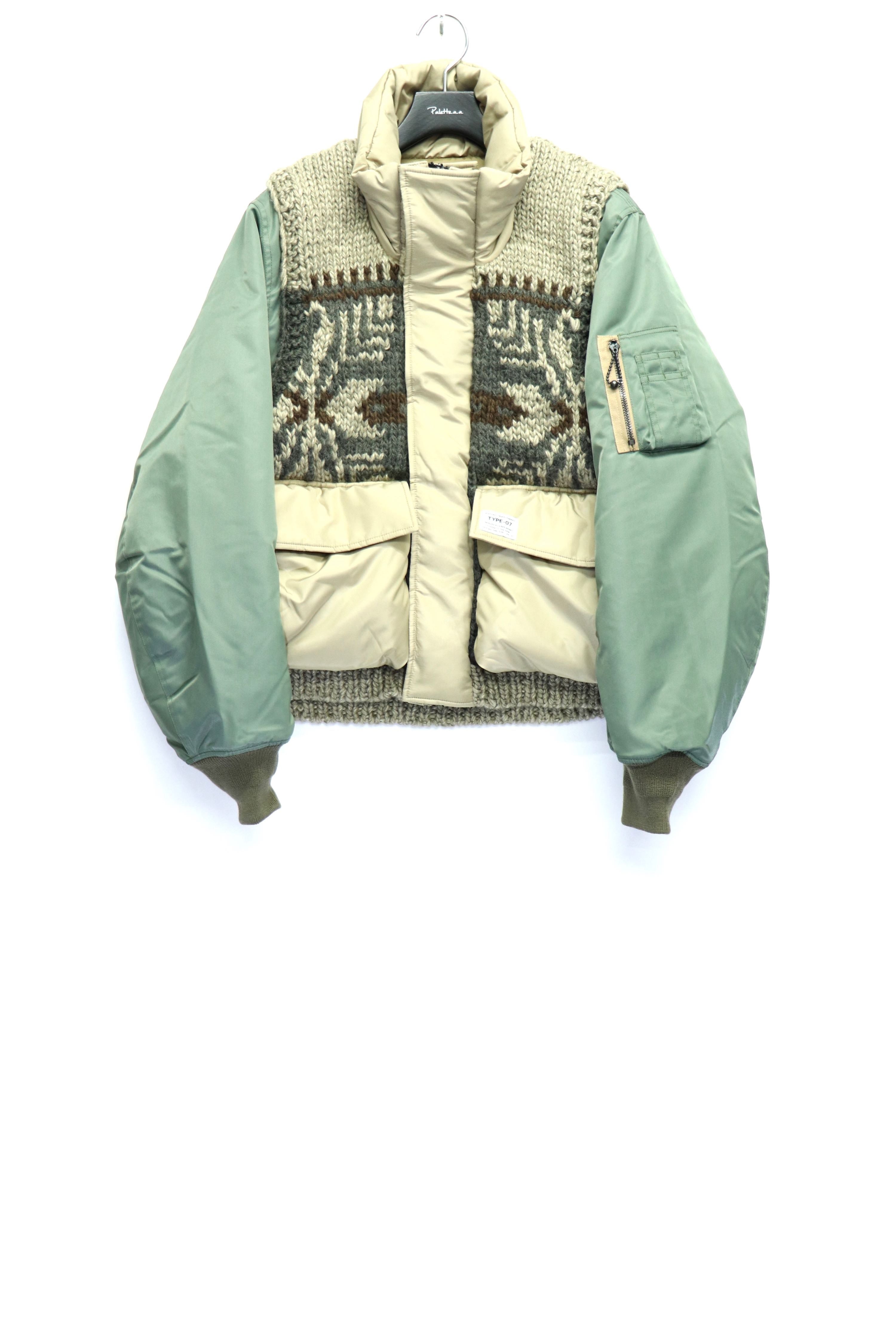 ELEPHANT TRIBAL FABRICS's HYBRID COWICHAN BLOUSON BEIGE KHAKI