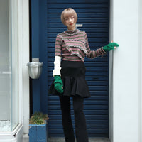 FETICO(フェティコ)のWOOL BARATHEA FRILLED MINI SKIRTの通販