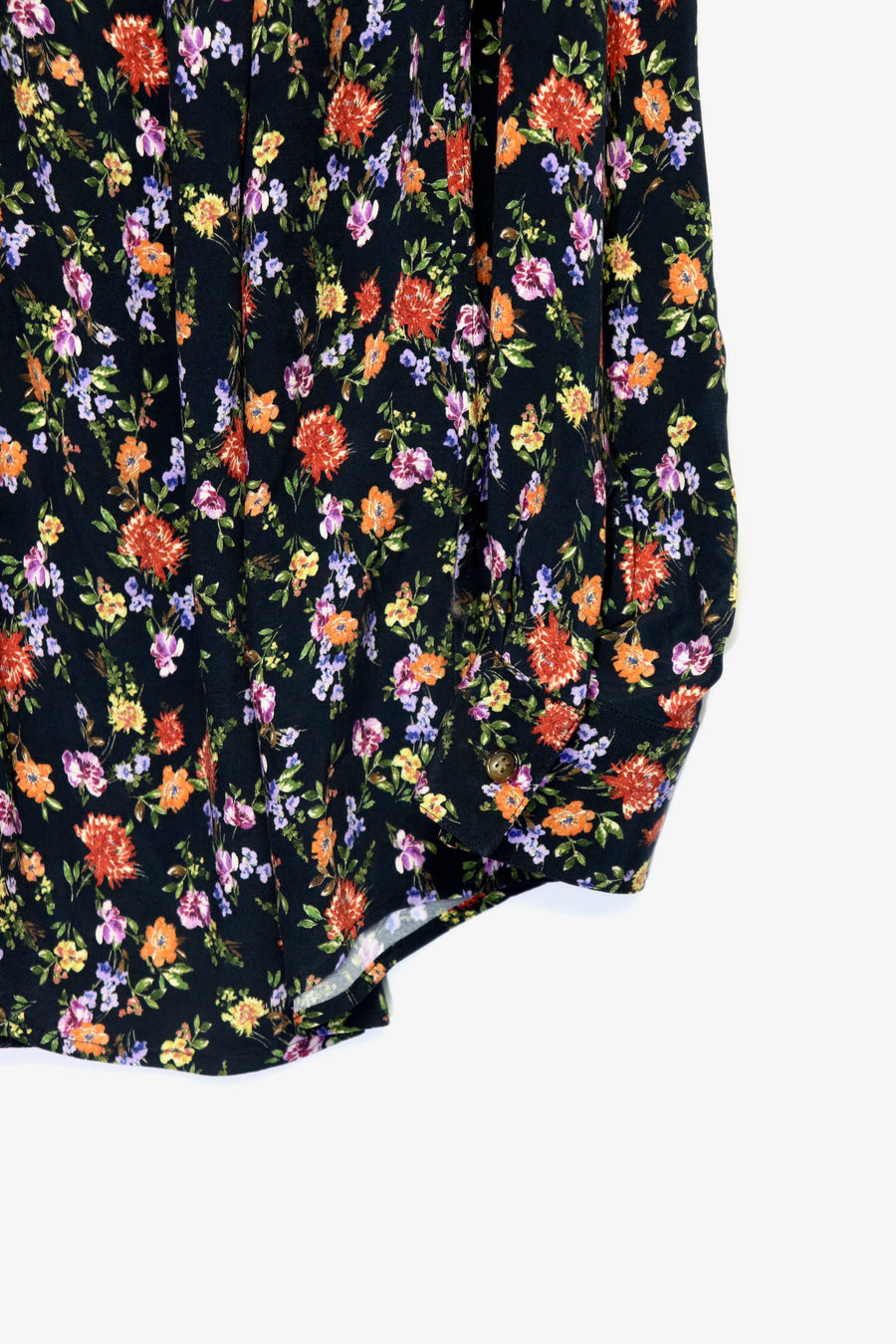 Taiga Igari  Pleats Flower Shirt(BLACK)