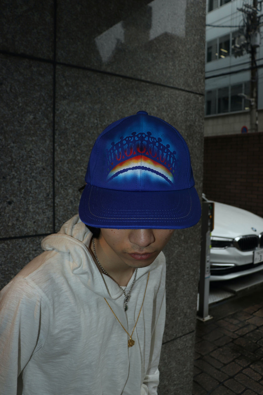 MASU(エムエーエスユー)のTIARA GRAFFITI CAP BLUE(キャップ)の通販 