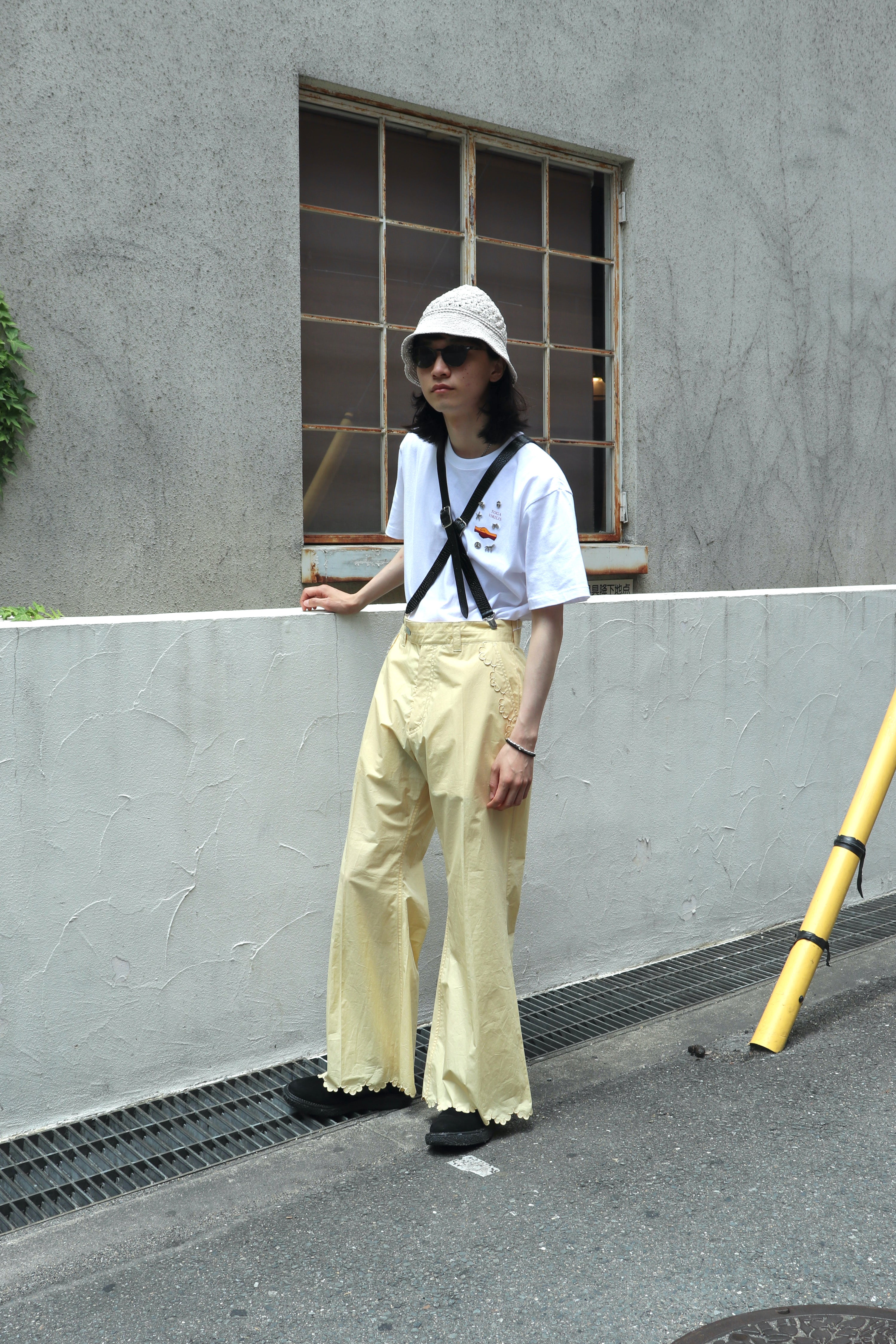 パンツ MASU SCALLOP FLARE PANTS MASU(エムエーエスユー)のSCALLOP FLARE PANTS YELLOWの通販