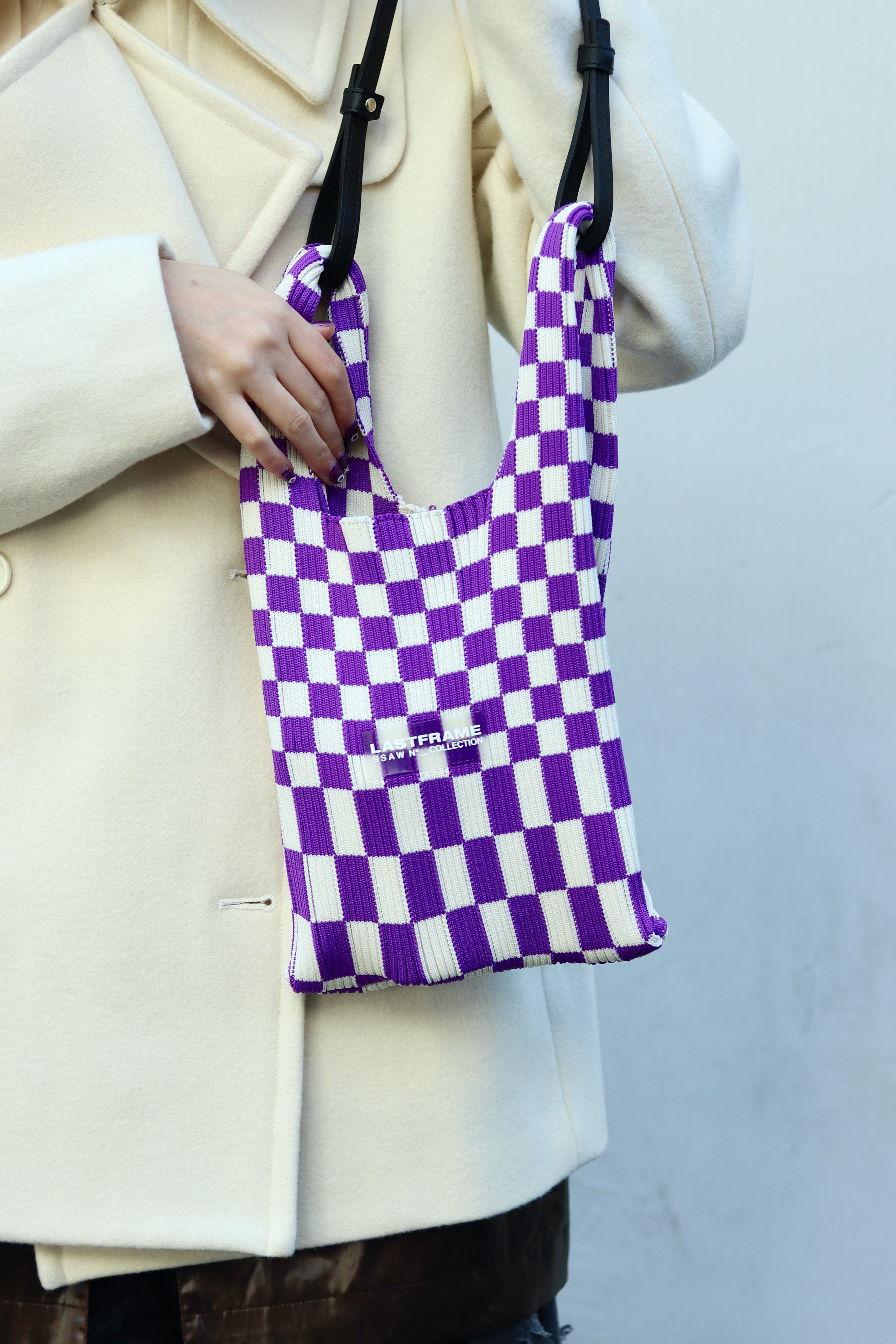 LASTFRAME(ラストフレーム)のICHIMATSU MARKET BAG SMALL PURPLE x