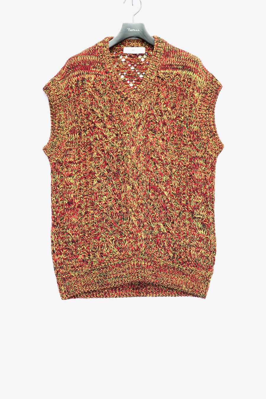 TOGA VIRILIS  Cable knit vest(RED)