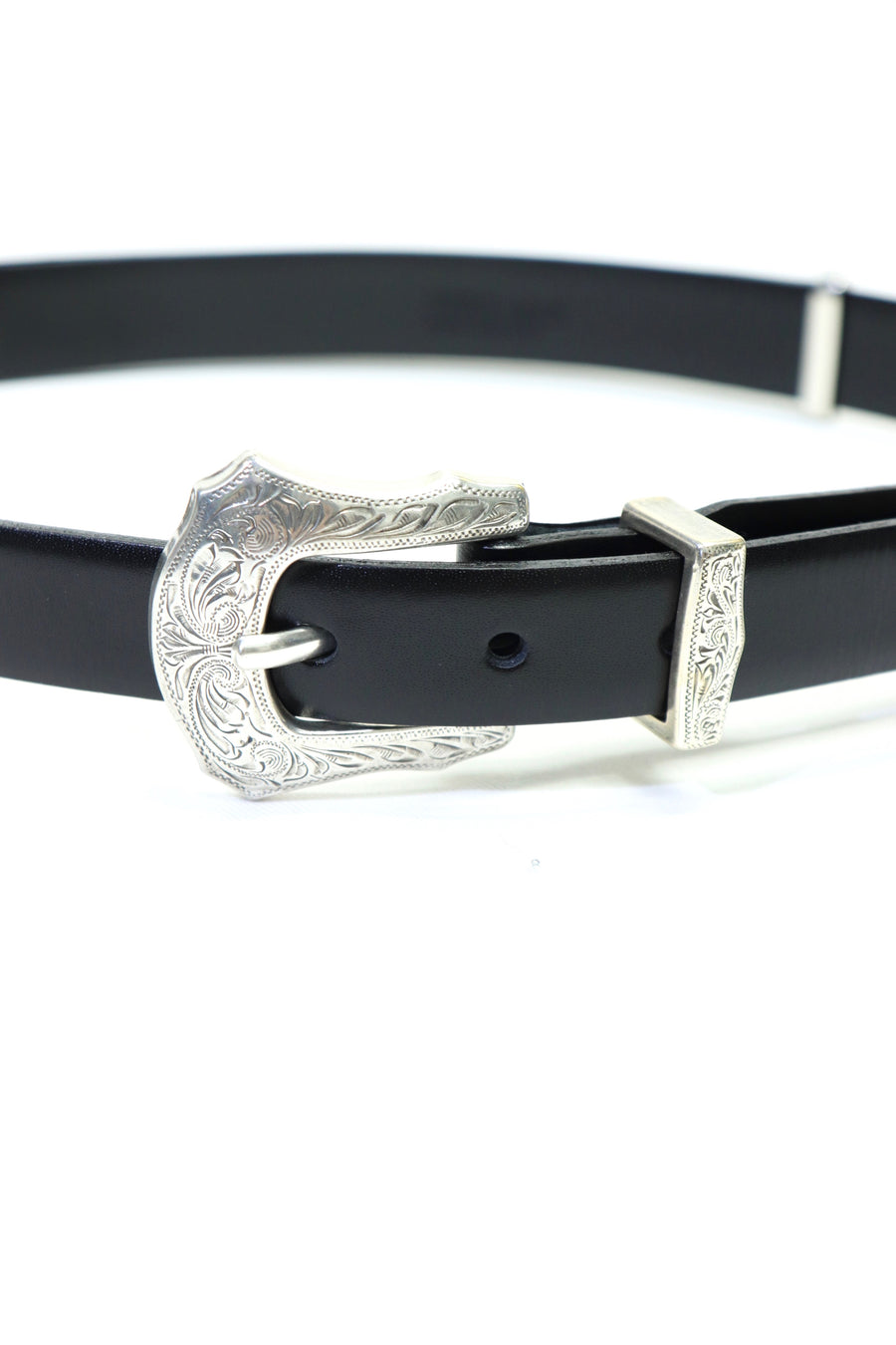 TOGA VIRILIS  Metal buckle belt(BLACK)