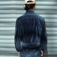 MASU(エムエーエスユー)のINDIGO VELVET TRUCKER JACKETの通販