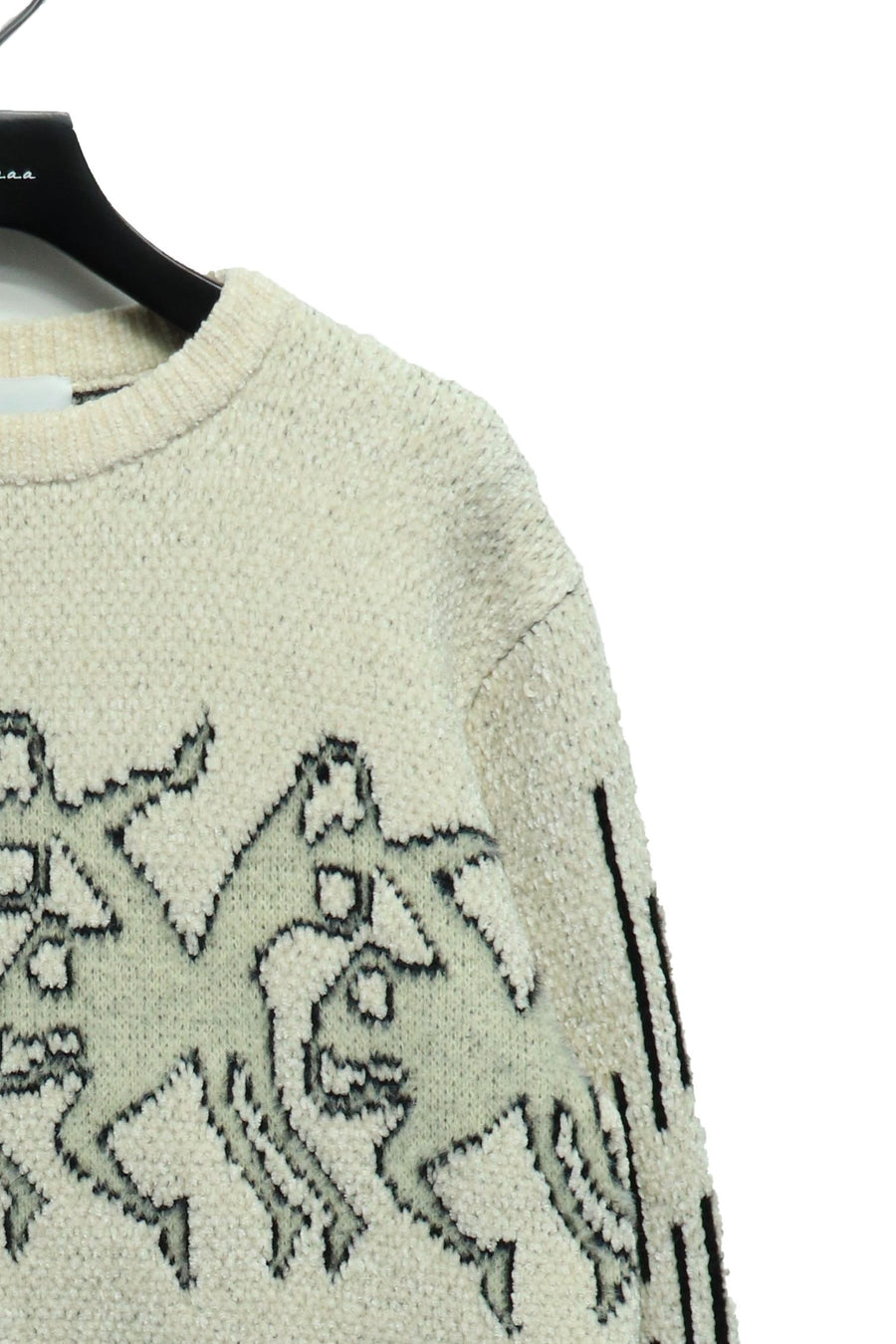 TOGA VIRILIS(トーガ ビリリース)22awのJaquard knit pullover WHITE ...