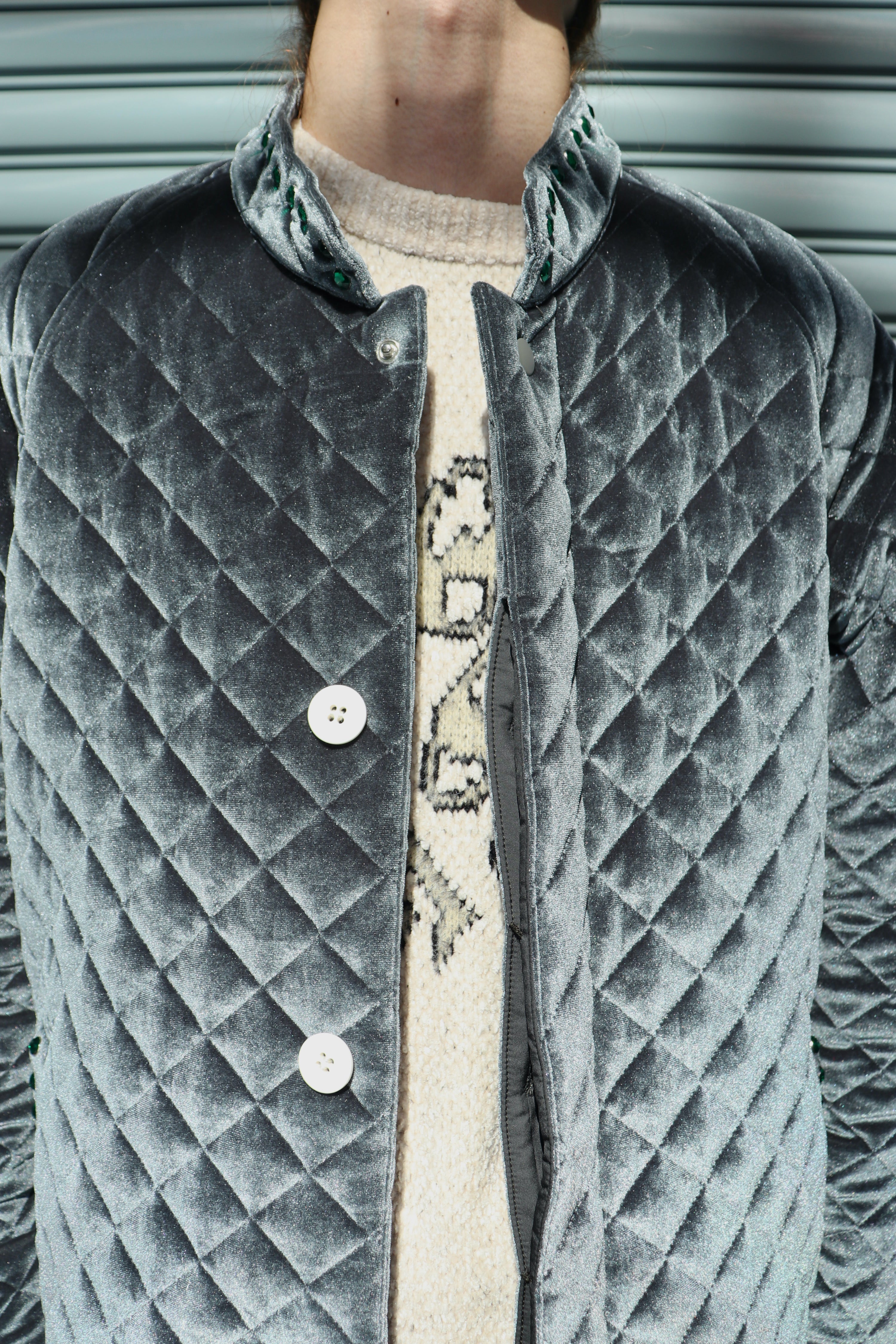 SYUMAN.(シュウマン)のBijou velours quilted coatの通販｜PALETTE art 