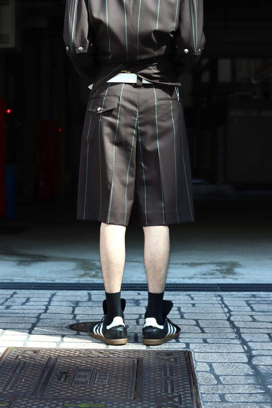 LITTLEBIG  Stripe Short Trousers（Black or Navy）