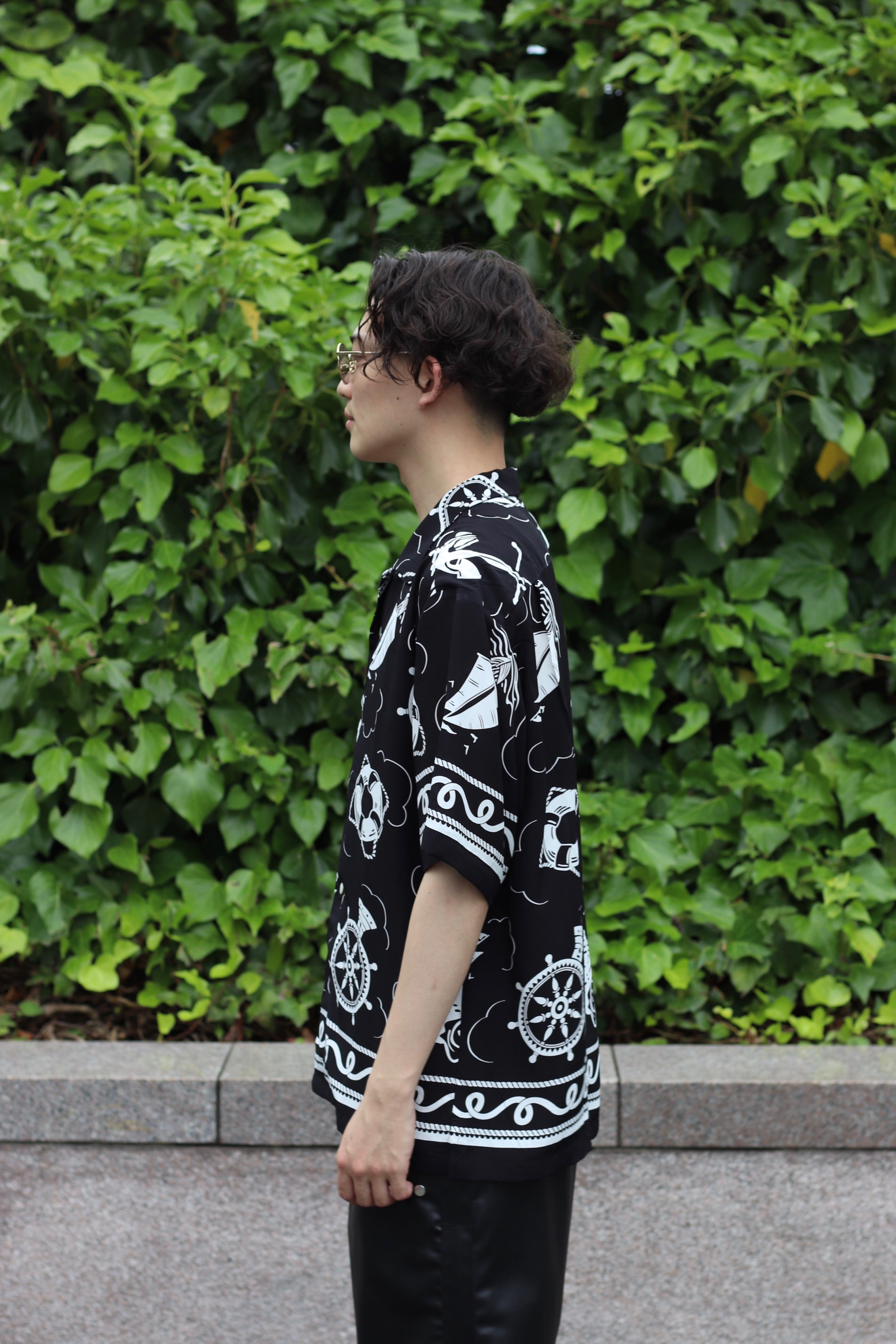 SOLARISソラリス　ATOMIC オープンカラーシャツ　美品 SOLARIS(ソラリス)のPATTERN OP S/S SHIRTの通販｜PALETTE art aliveの