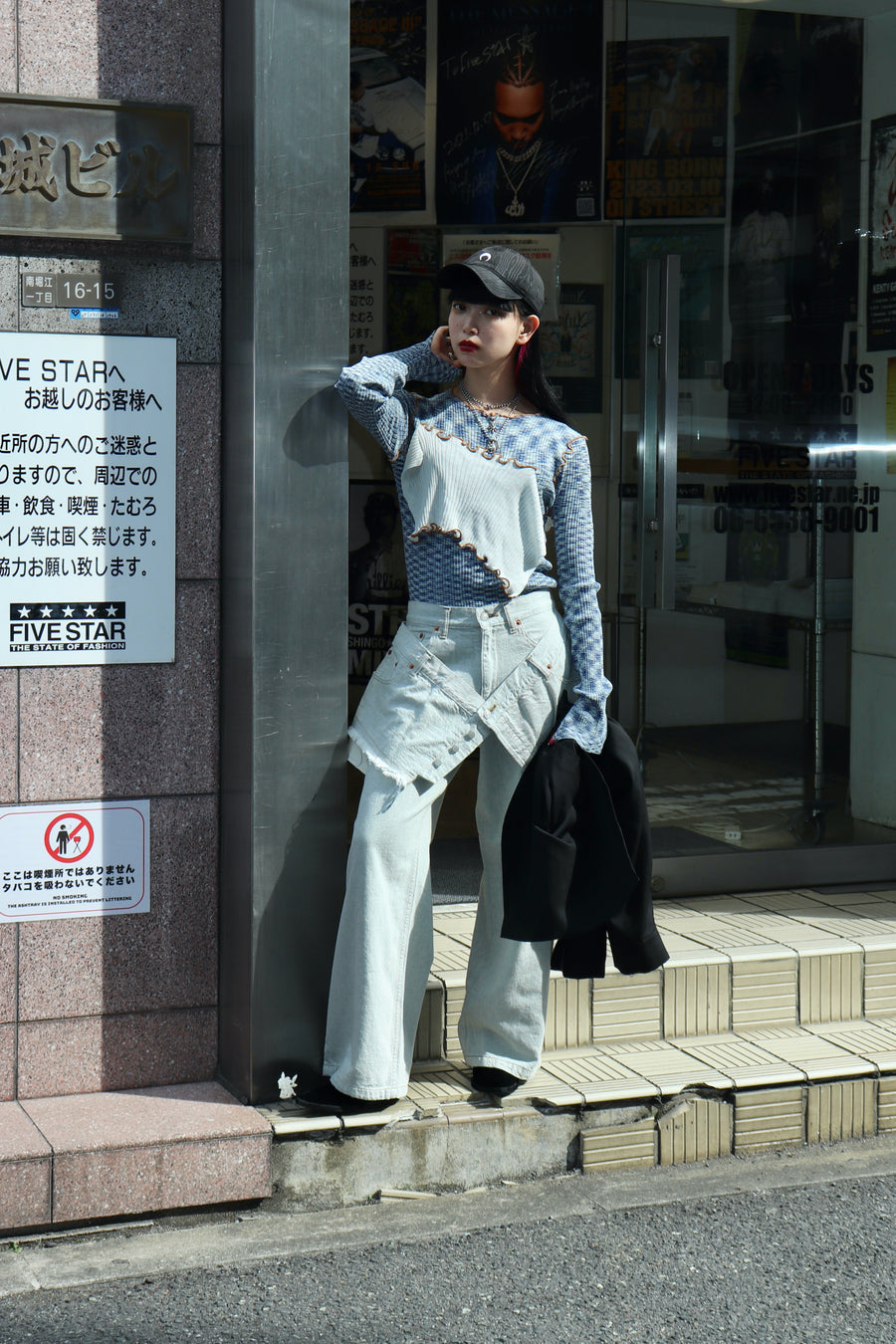 KOTOHAYOKOZAWA's Layered Denim Pants White mail order | Palette