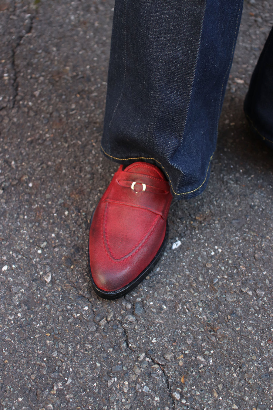 MASU  MOON LEATHER LOAFER(RED)