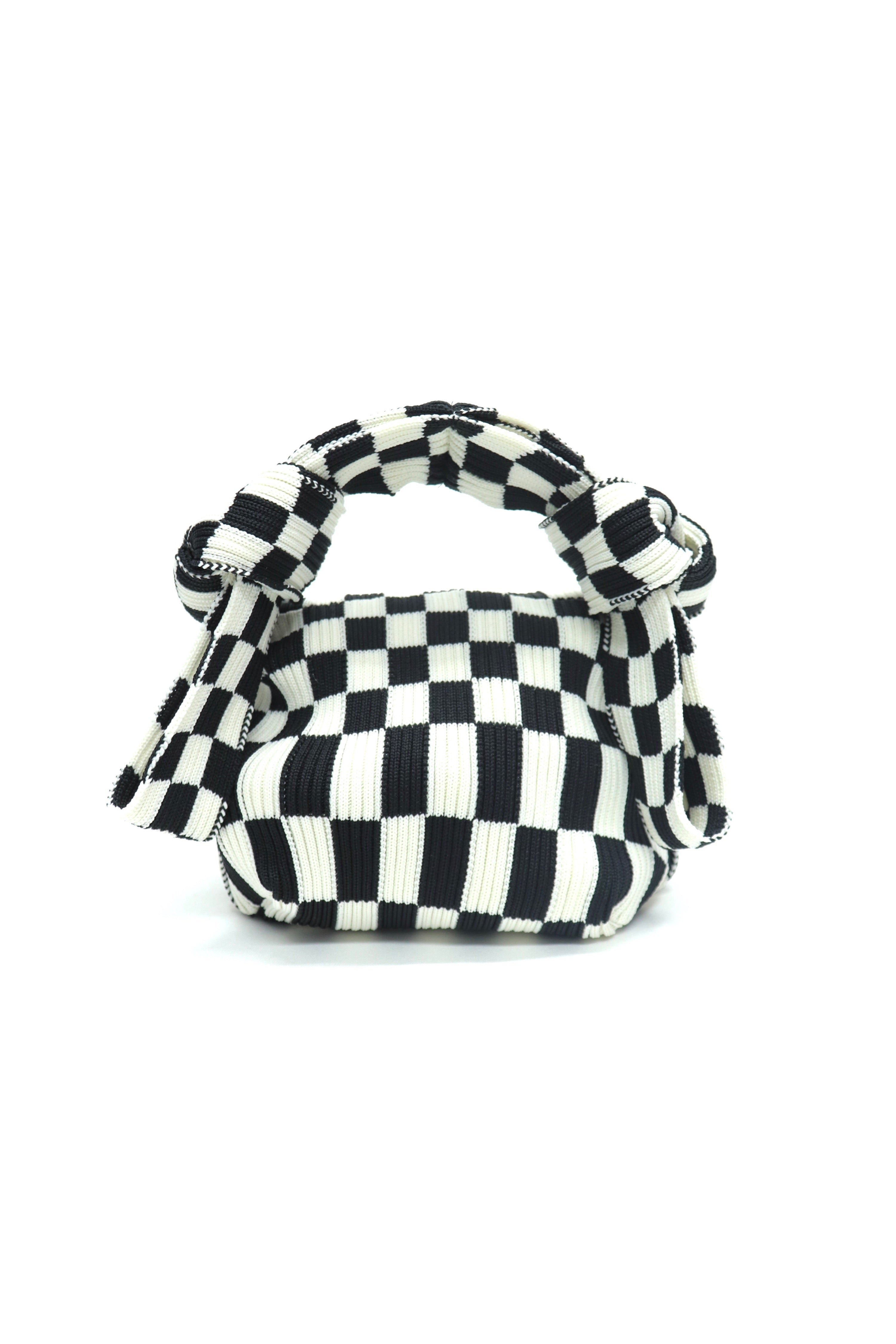 LastFrame (Last Frame) Ichimatsu Bag Black X Ivory Mail Order 