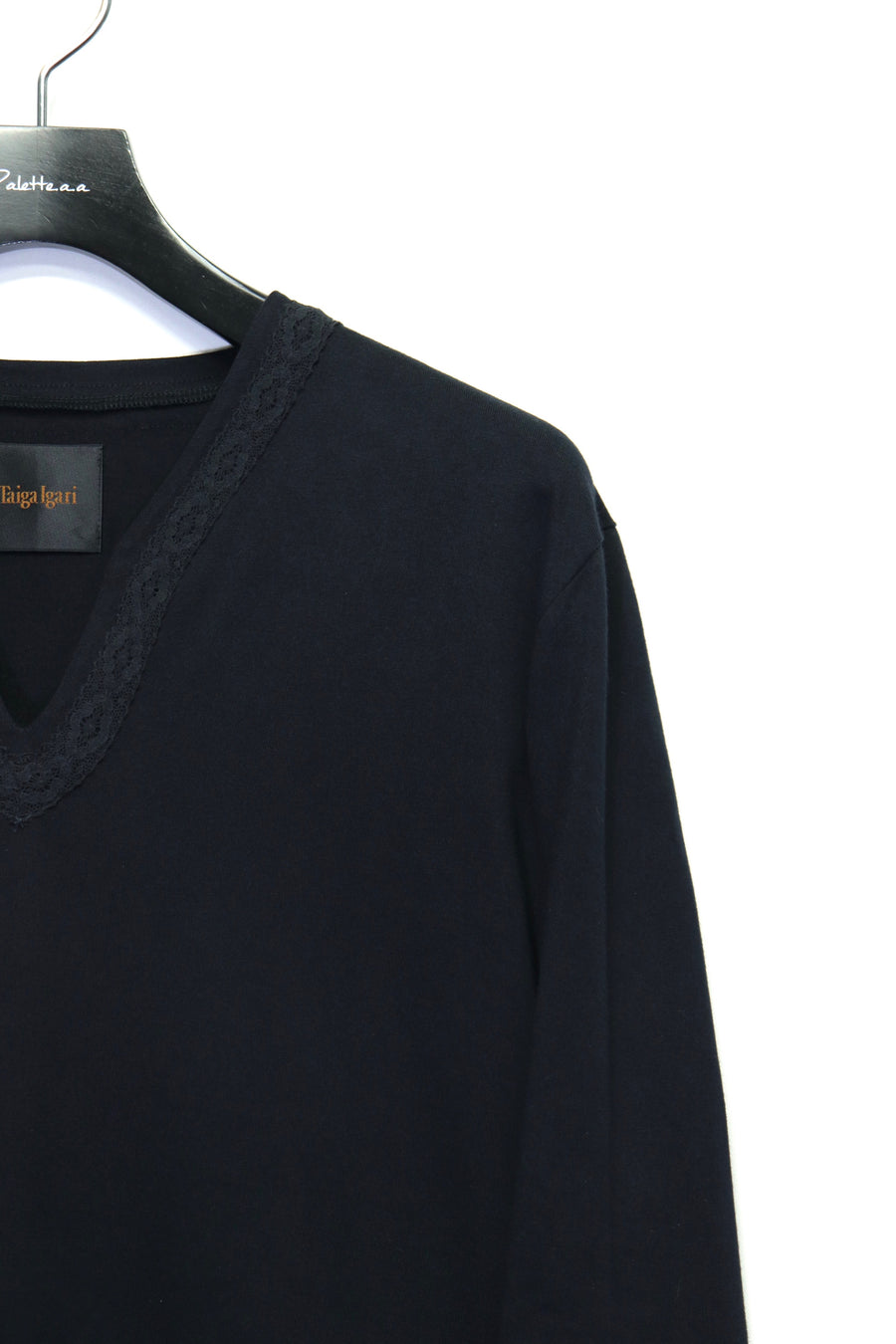 Taiga Igari  Lace L/S T-shirt(BLACK)