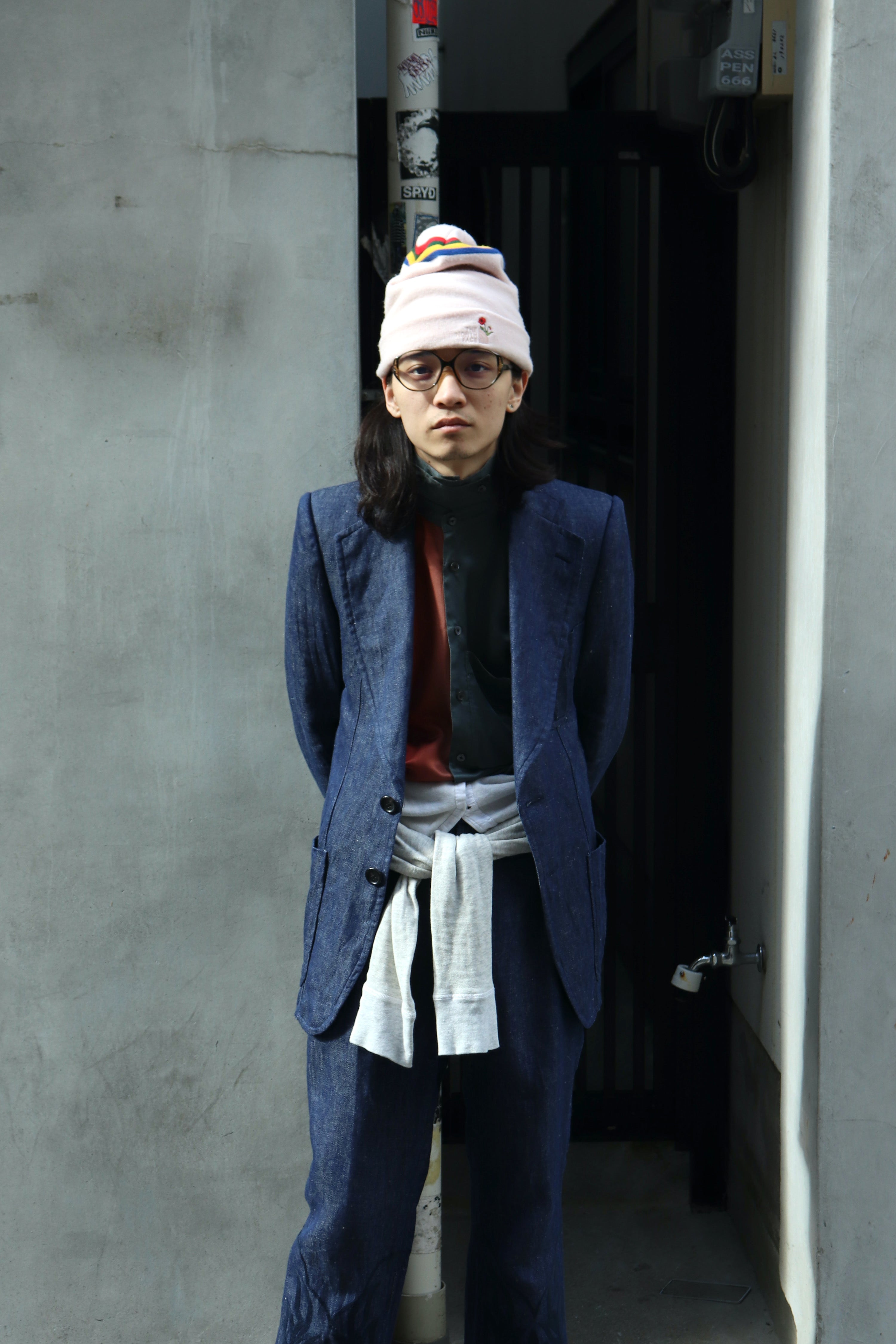 MASU(エムエーエスユー)のWIDE LAPEL TAILORED JACKET BLUEの通販｜PALETTE art  aliveのオンラインショップ – PALETTE art alive ONLINE STORE