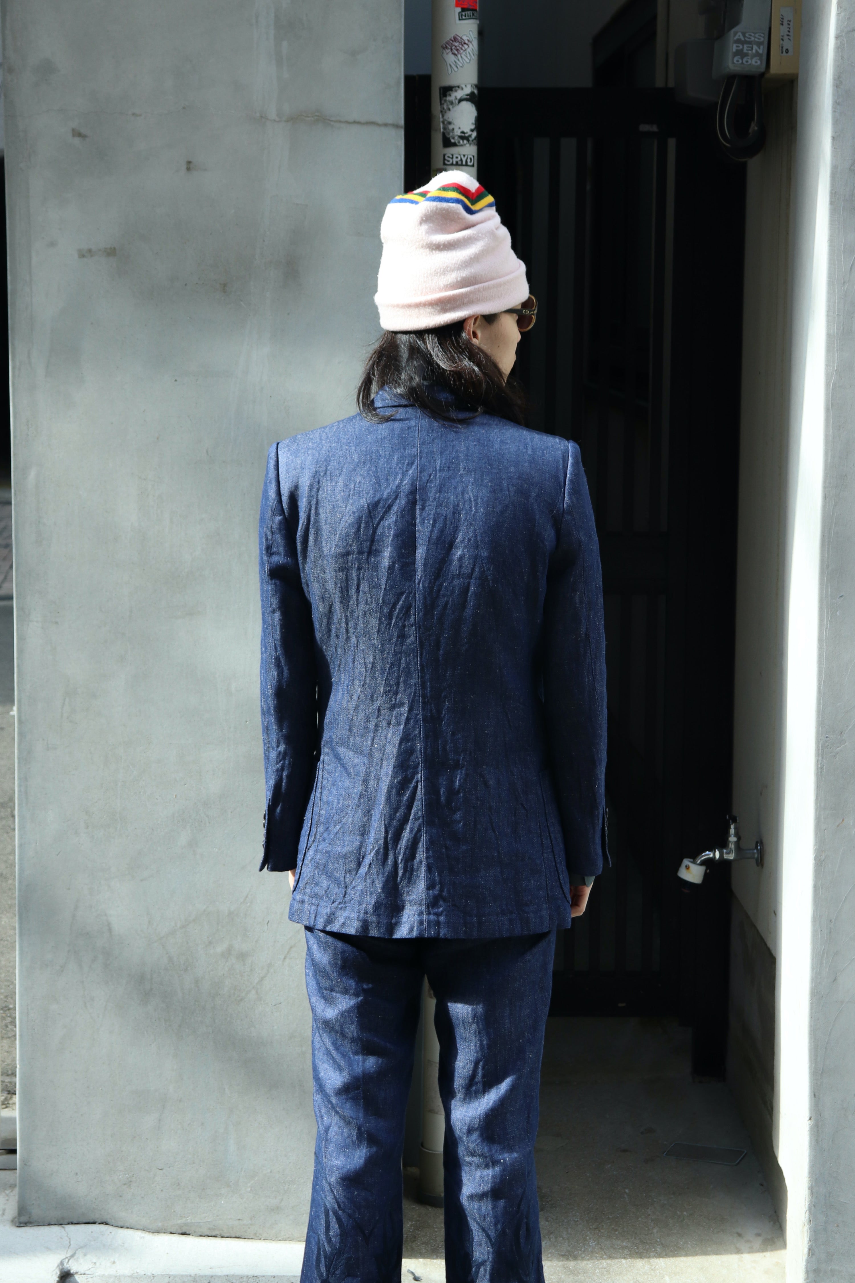 MASU(エムエーエスユー)のWIDE LAPEL TAILORED JACKET BLUEの通販｜PALETTE art  aliveのオンラインショップ – PALETTE art alive ONLINE STORE