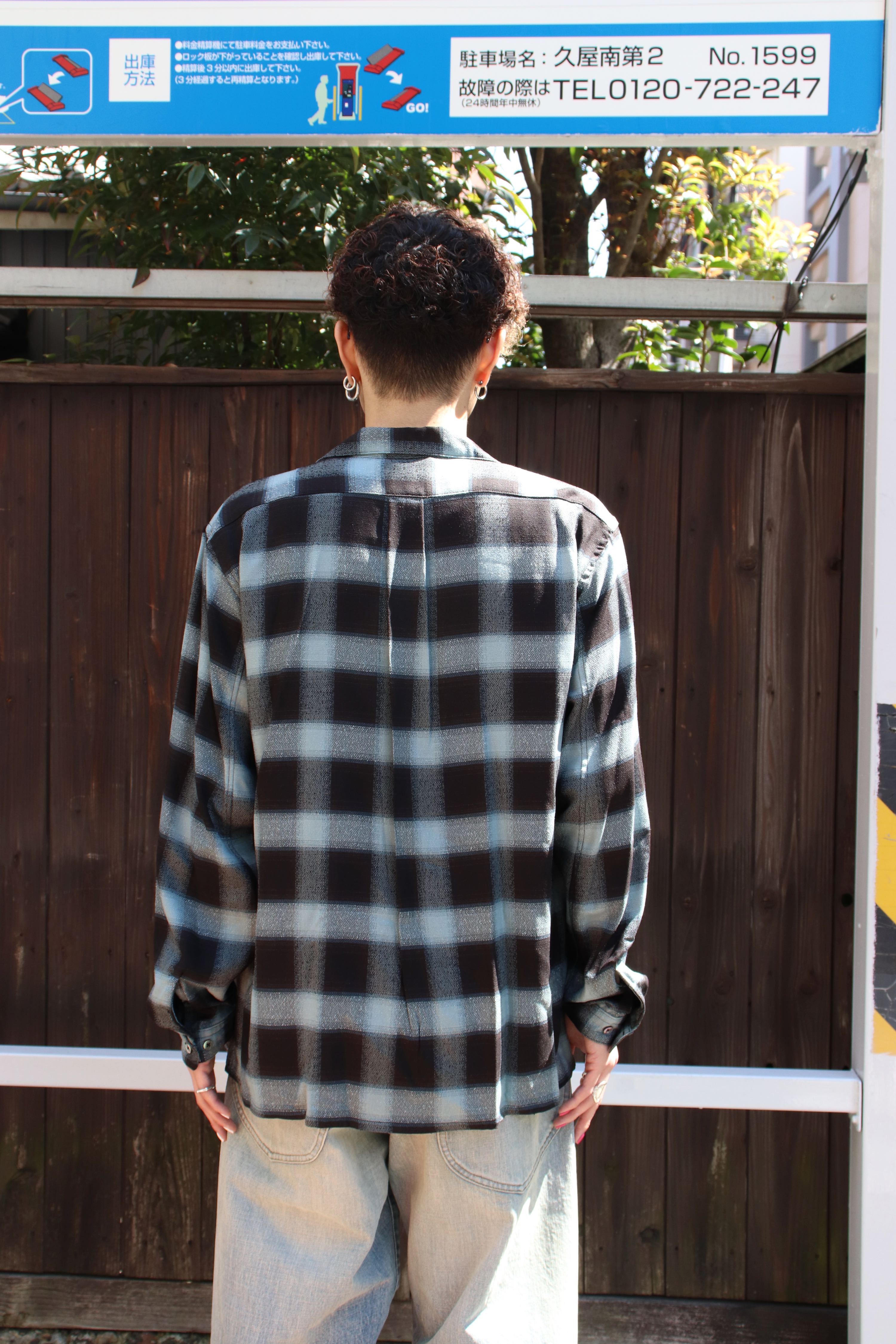 トップス sugarhill Ombre Plaid Open Collar Blouse IMG_6142_5a9f448e-54a4-480c-