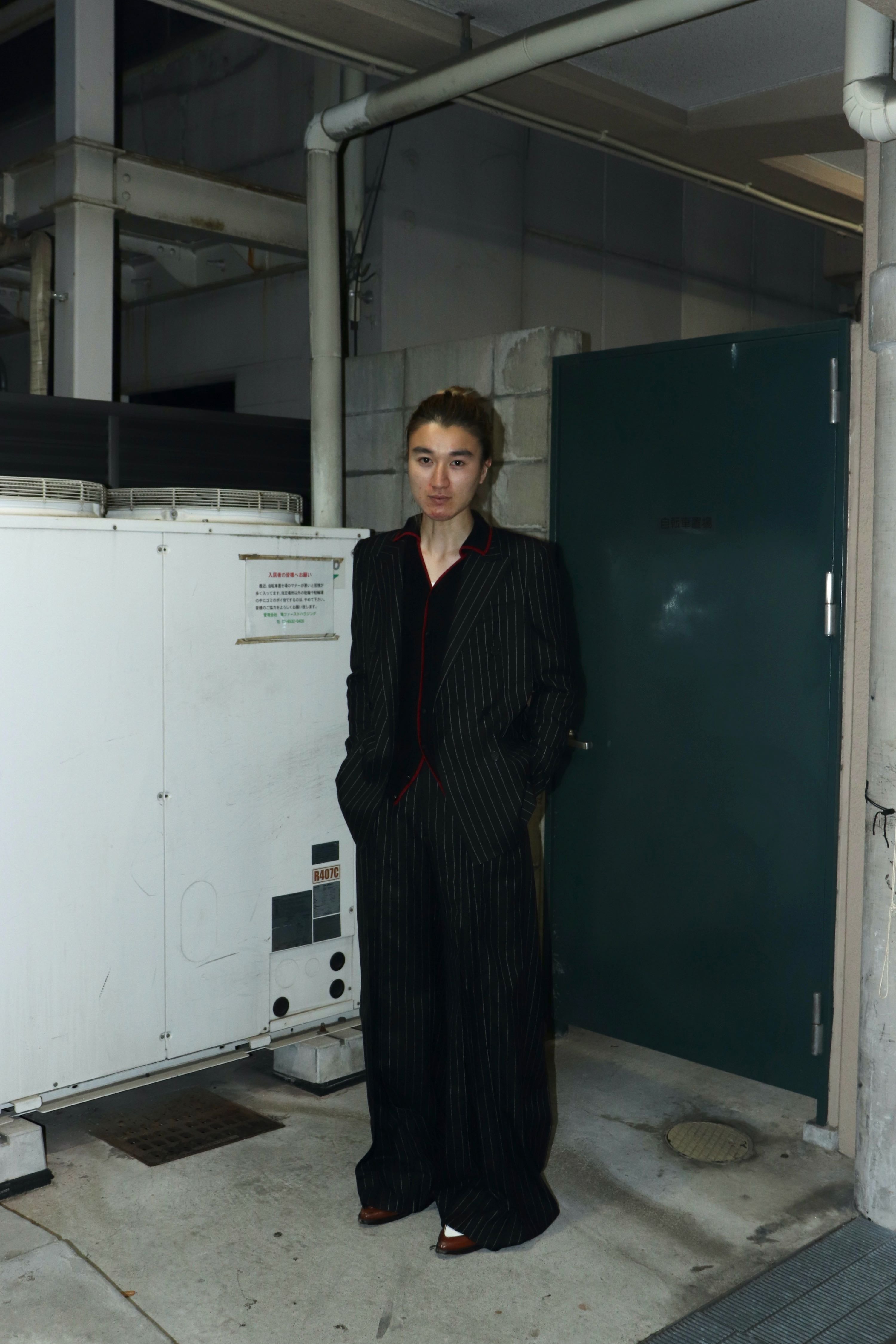 LITTLEBIG(リトルビッグ)のPleats Wide Trousers Black(スラックス)の