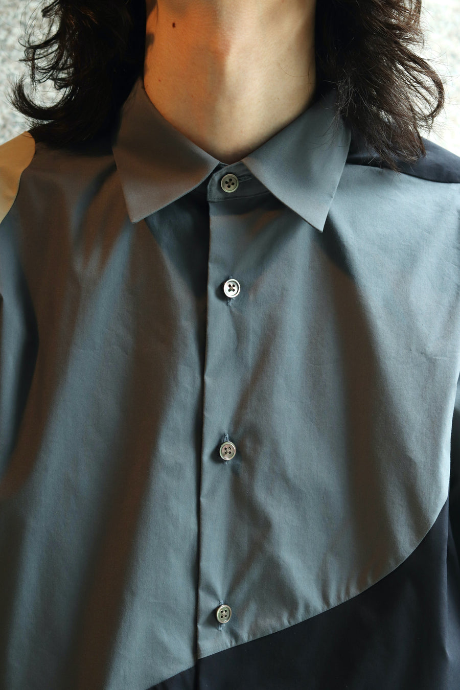 soe  3CC Shirt Collaborated With Pre_ (GRAY/NAVY/BEIGE)