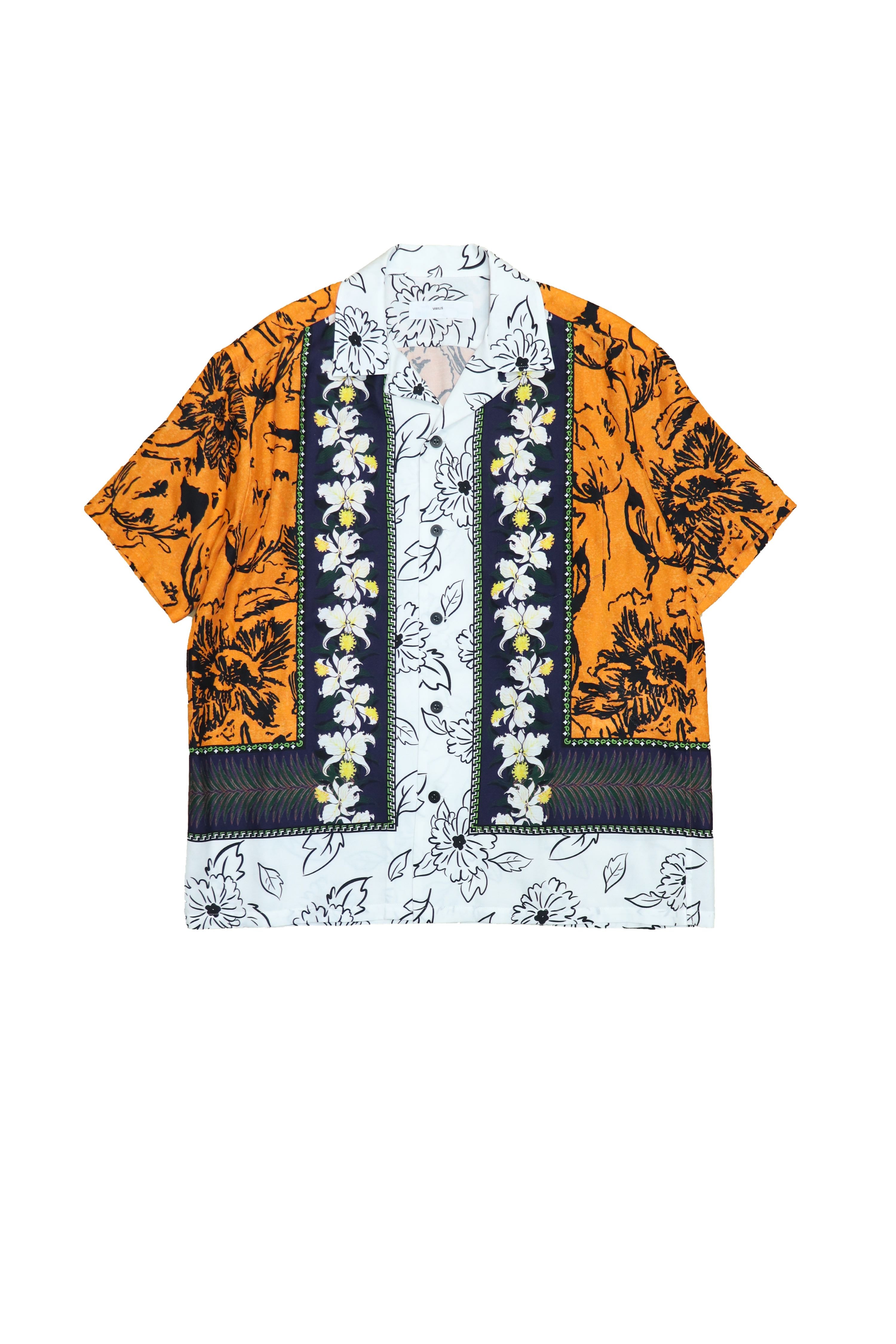 TOGA VIRILIS(トーガ ビリリース)のCupra cotton twill print shirt